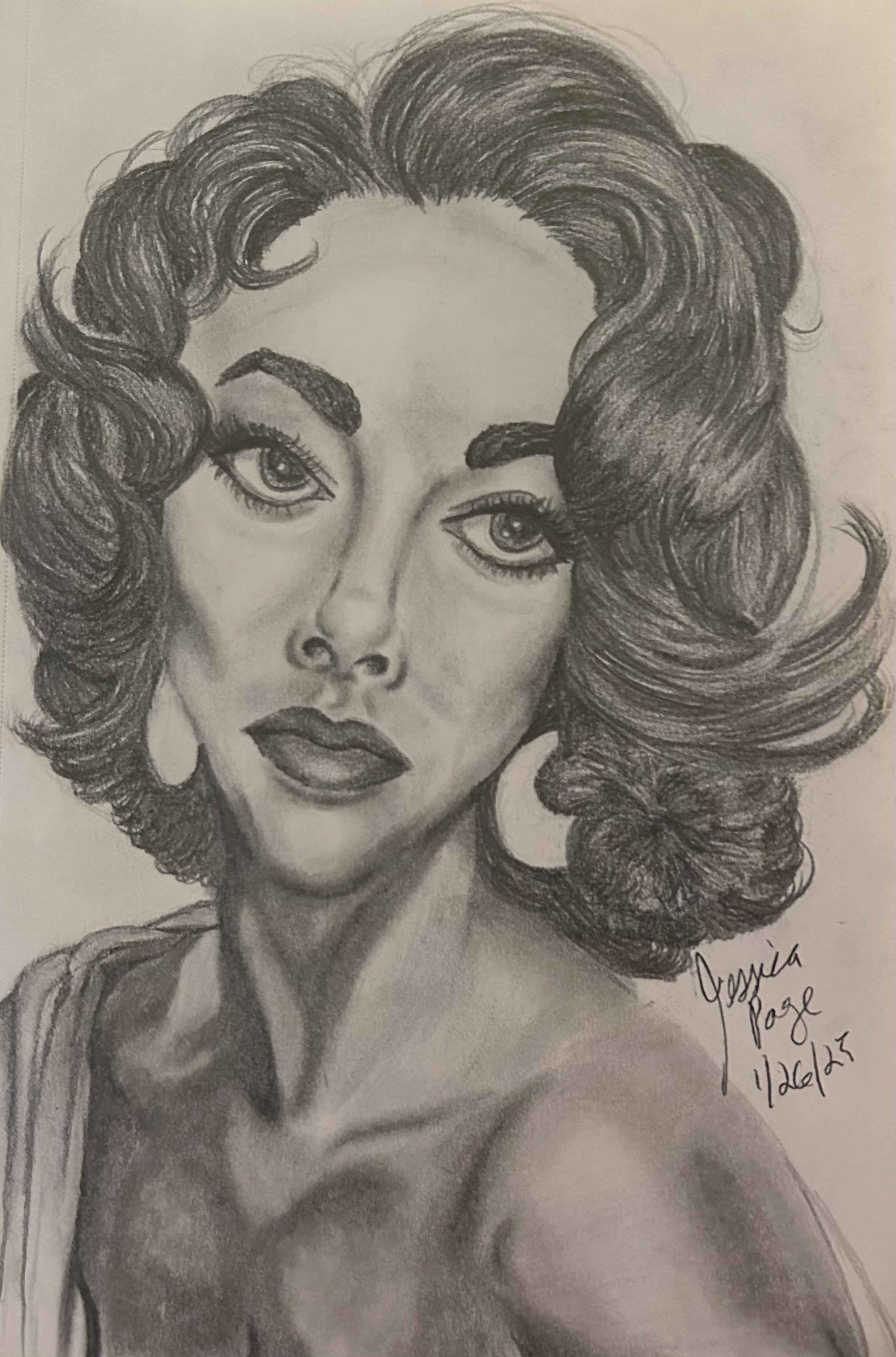 Elizabeth Taylor (pencil)