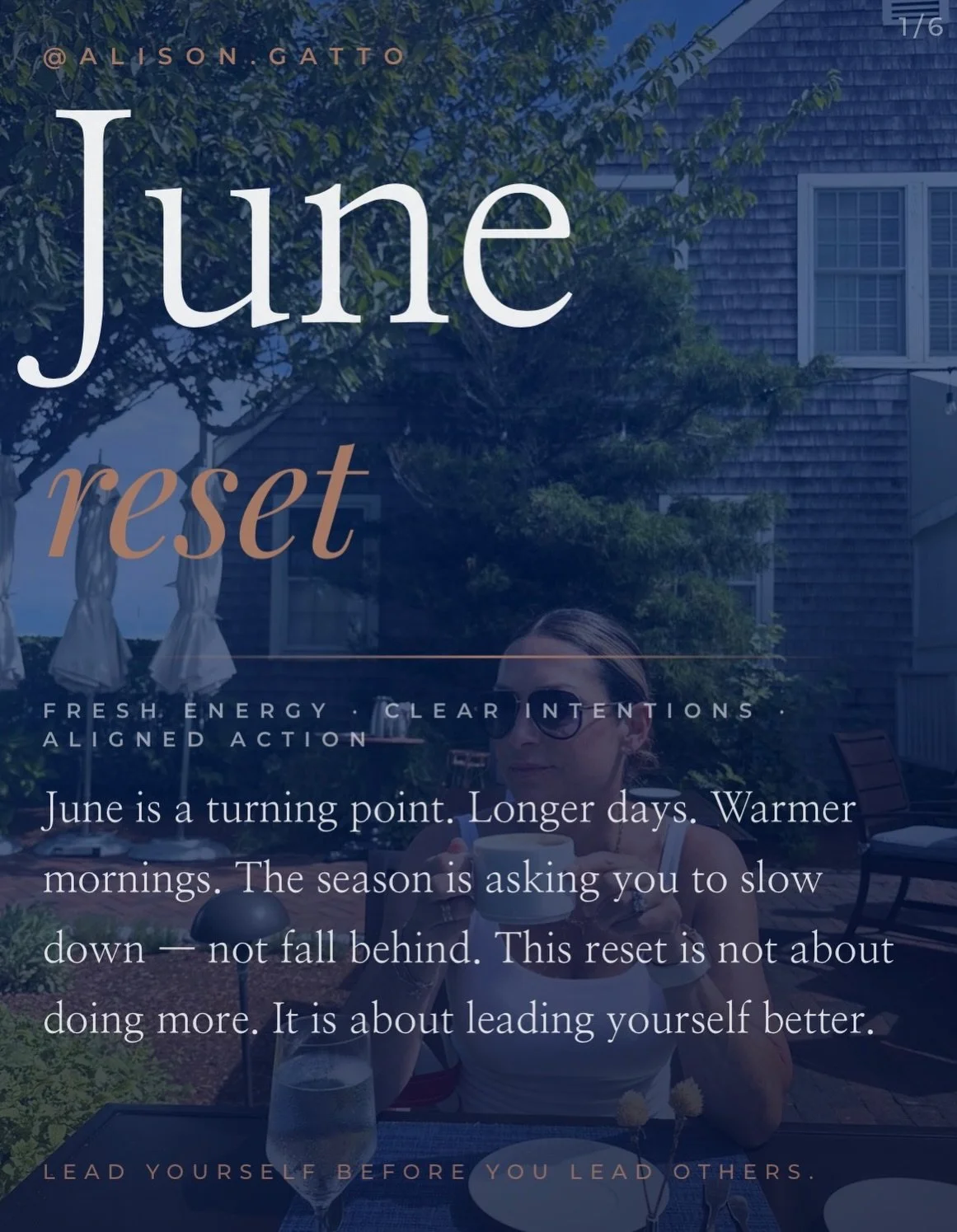 Most women I know are heading into June already depleted. 

The school year just ended, summer is starting, and somehow the calendar just got fuller. Not slower.

June has always been the month I have to consciously choose to reset or I will just kee