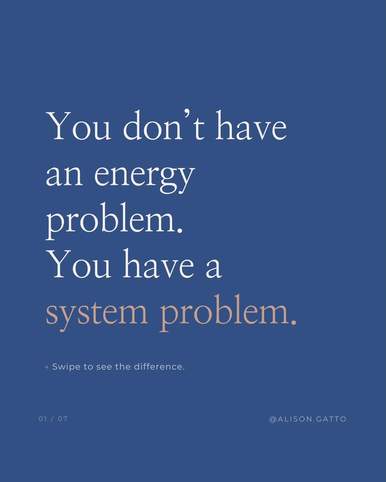 Most high-performing women I know aren&rsquo;t lazy.

They&rsquo;re running entire organizations, raising families, leading teams and somehow still waking up exhausted and calling it a personal failing.

It&rsquo;s not a willpower problem. It&rsquo;s