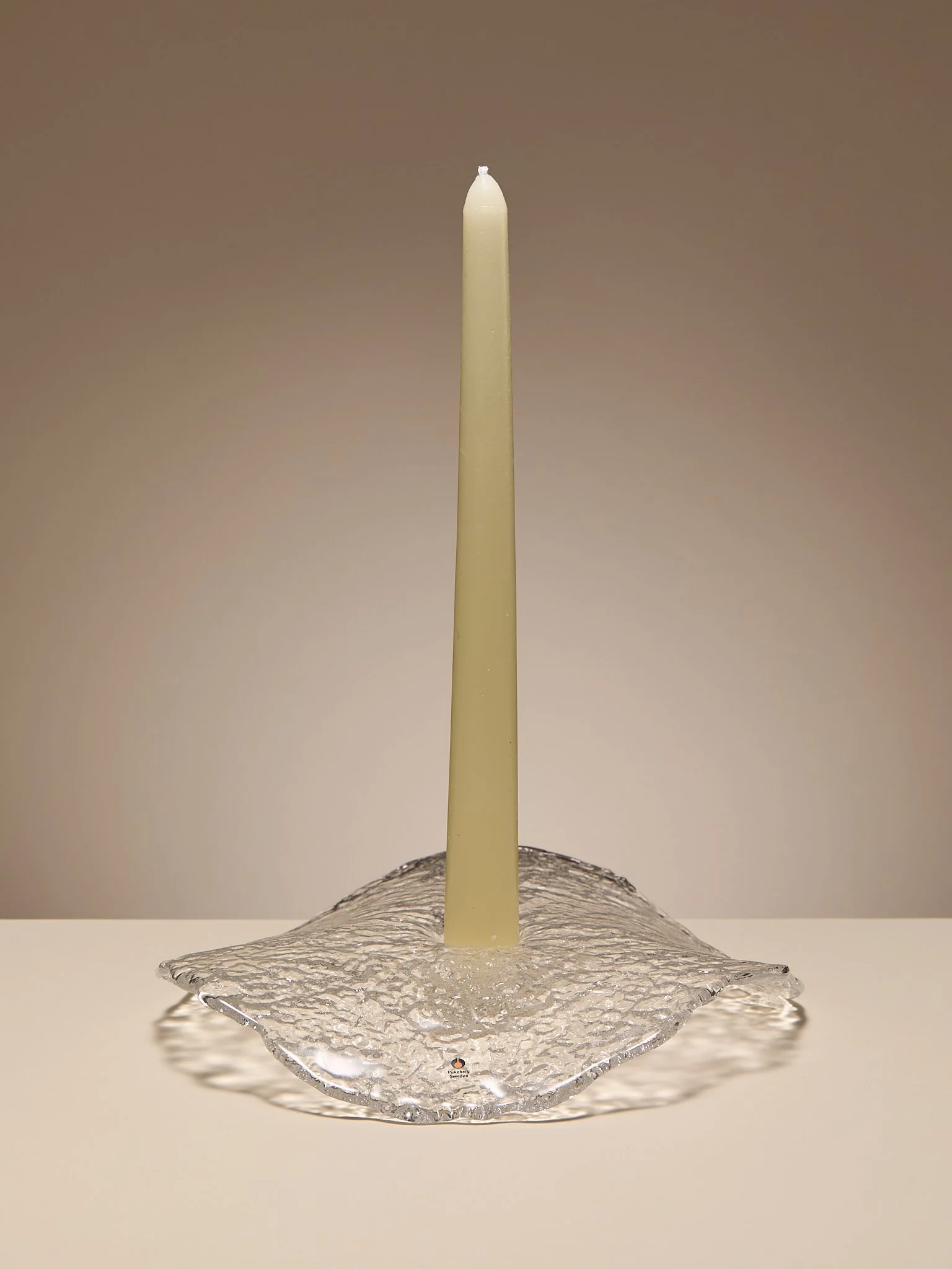 The Swedish Art Glass Candle Holder circa 1970s