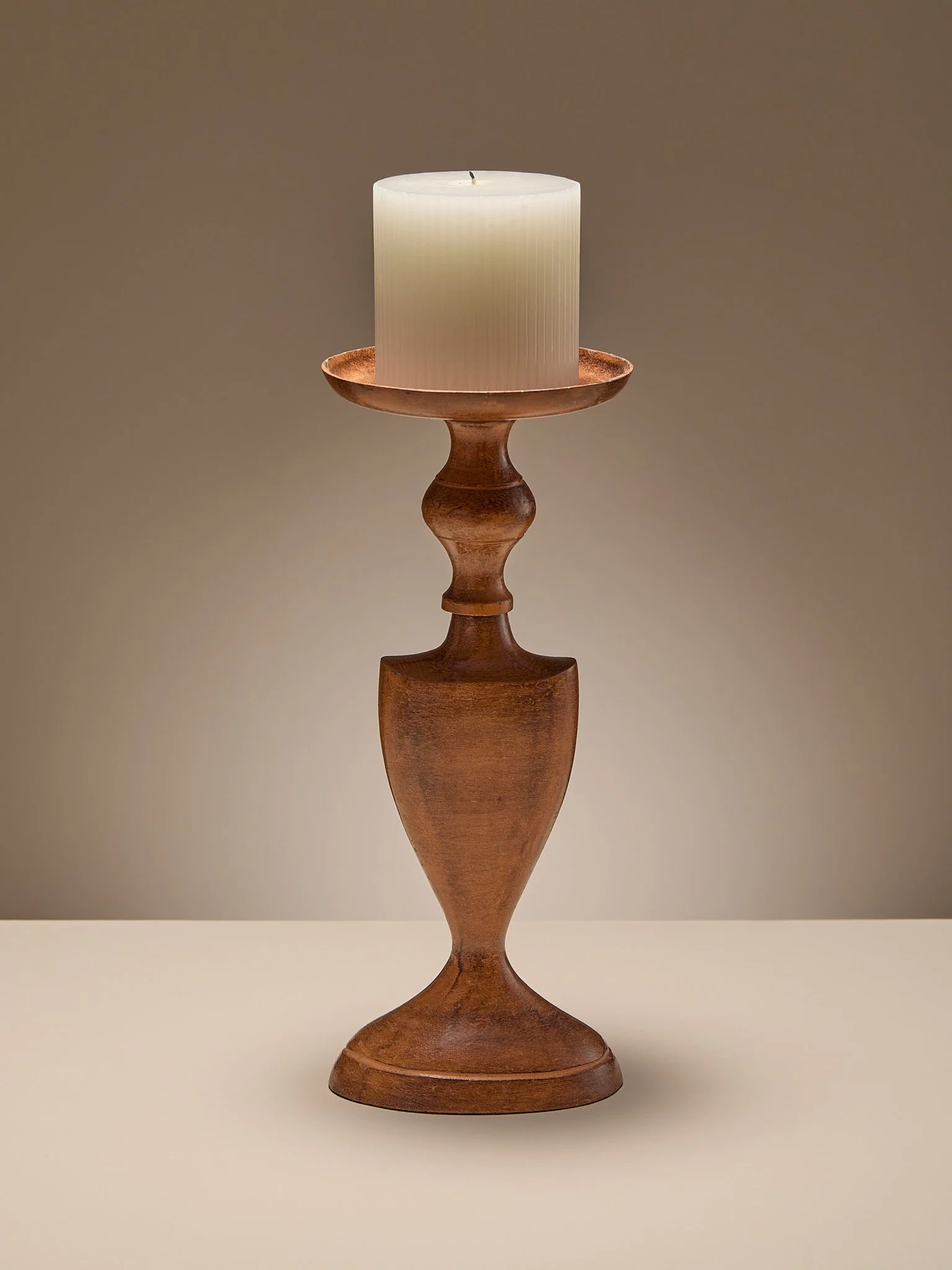 The Vintage Metal Urn Candlestick