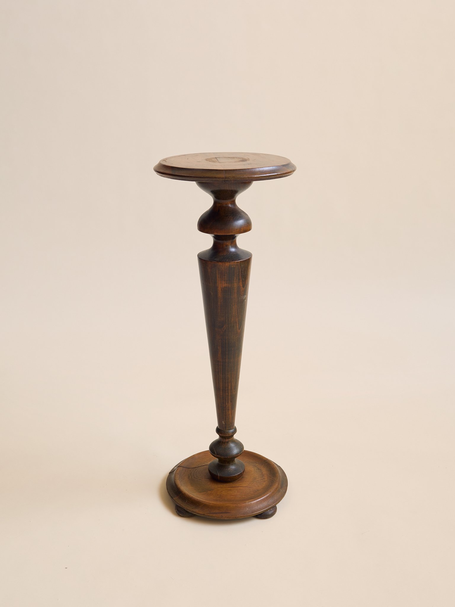 The Vintage Tall Shaped Wood Pedestal