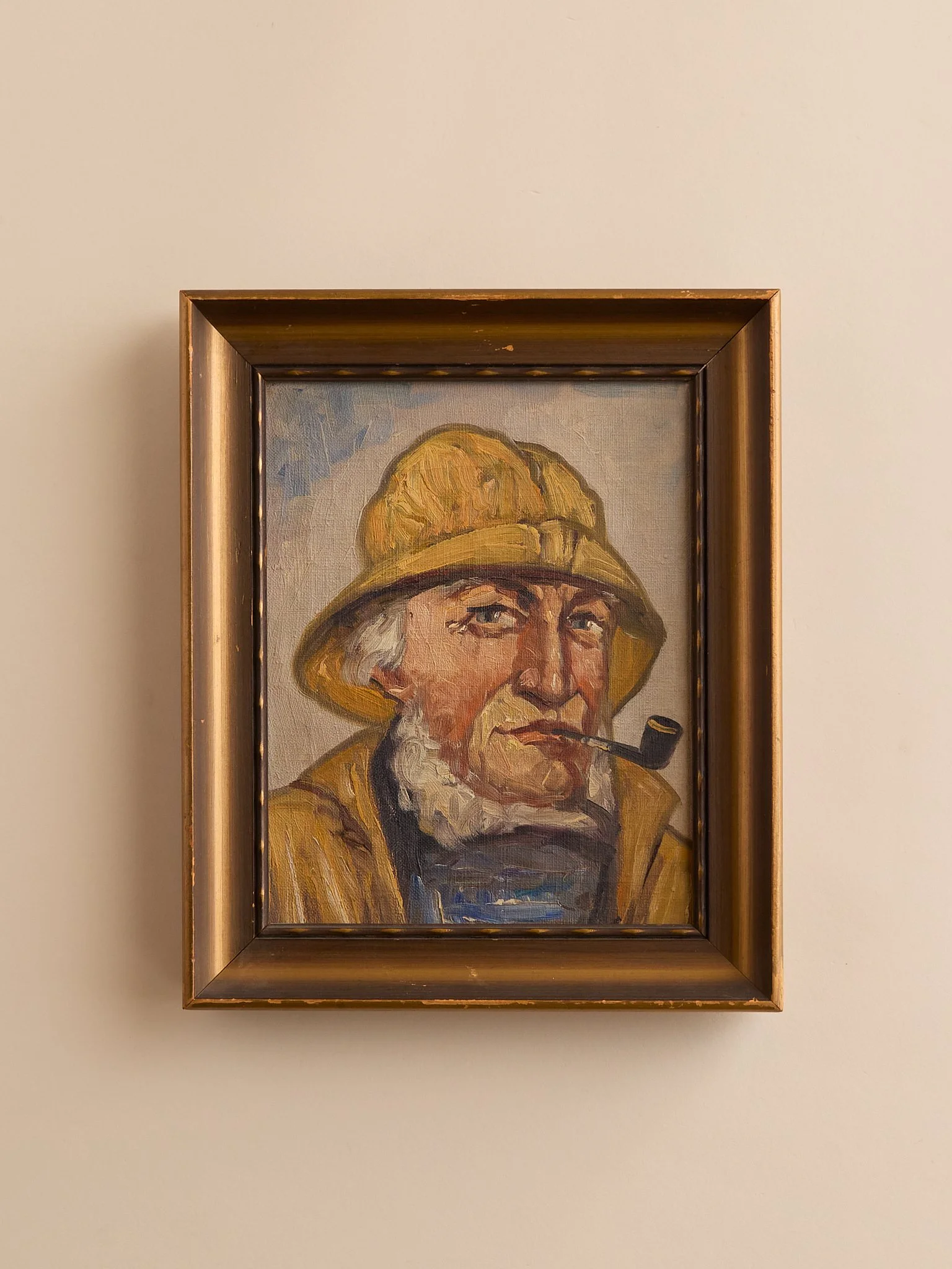 The Vintage Original MCM Painting of a Sailor