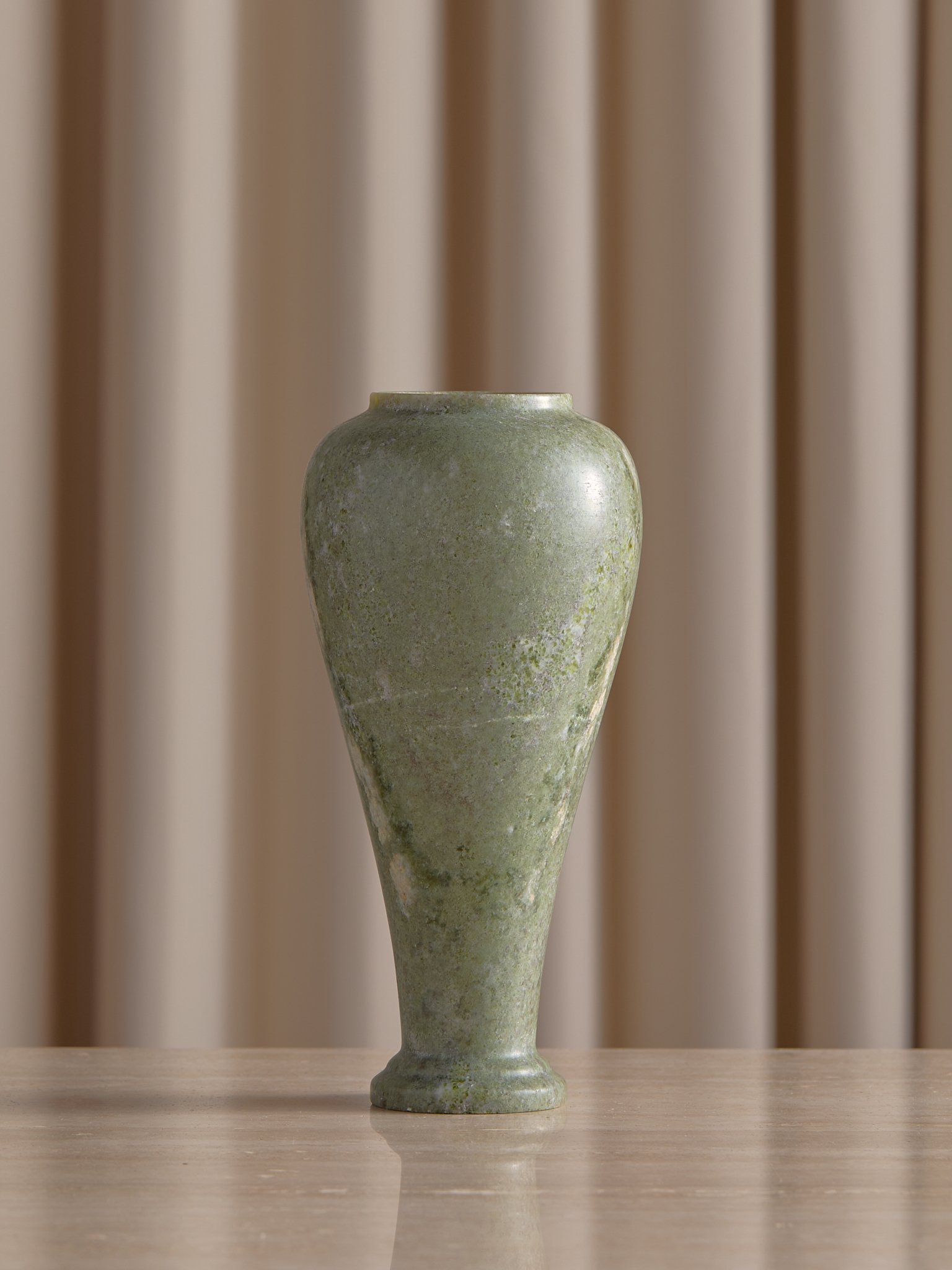 The Vintage Green Soapstone Vase