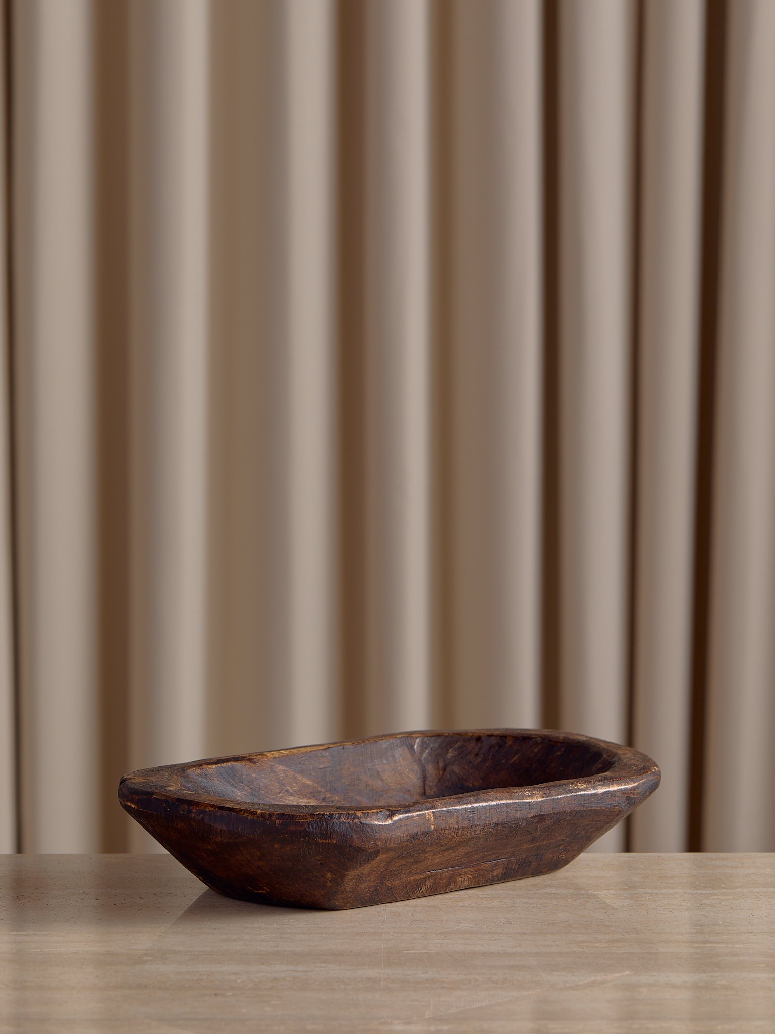 The Vintage Mini Wood Dough Bowl