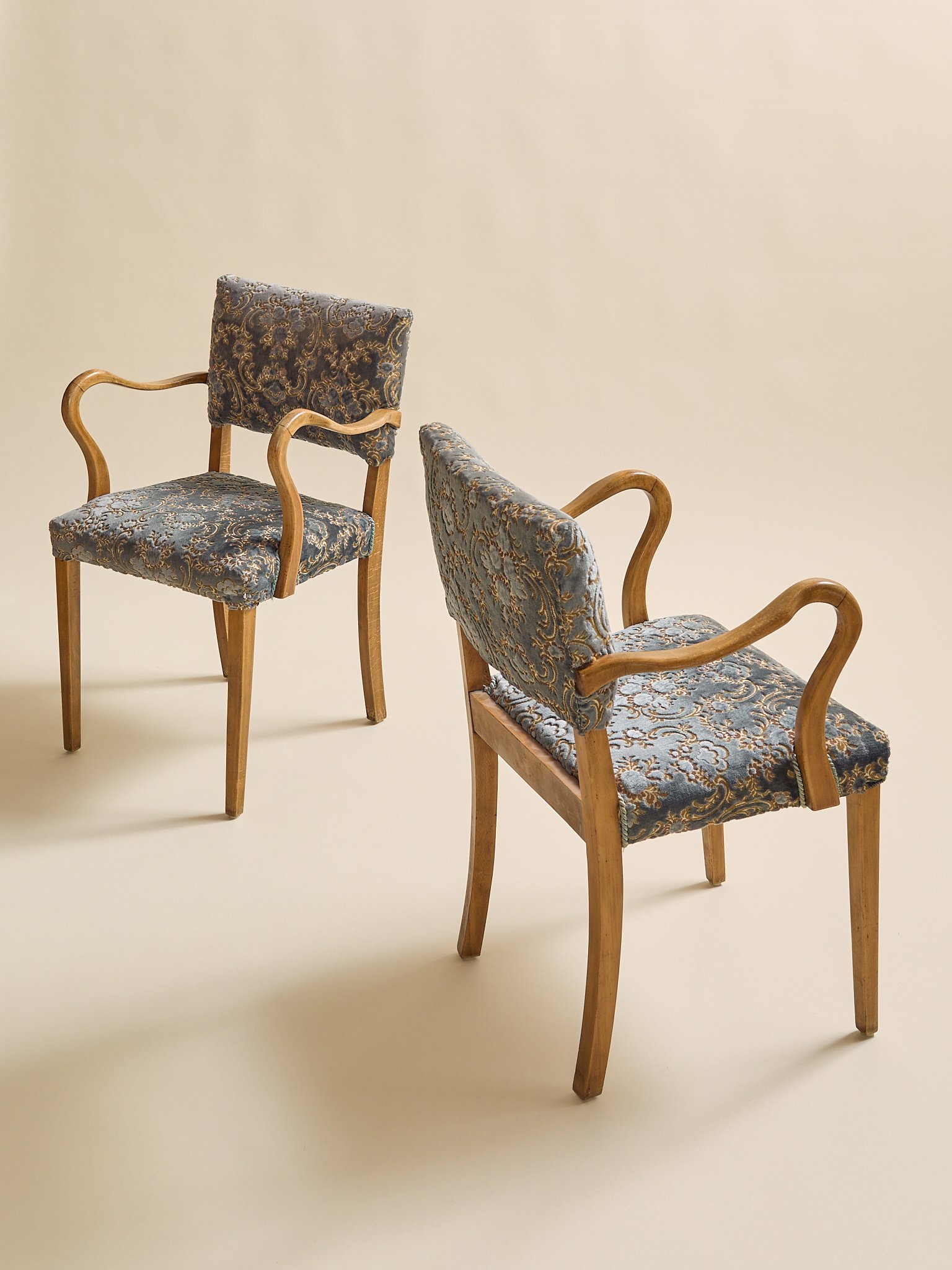 The Vintage Slagelse Style Accent Chairs, 1960s