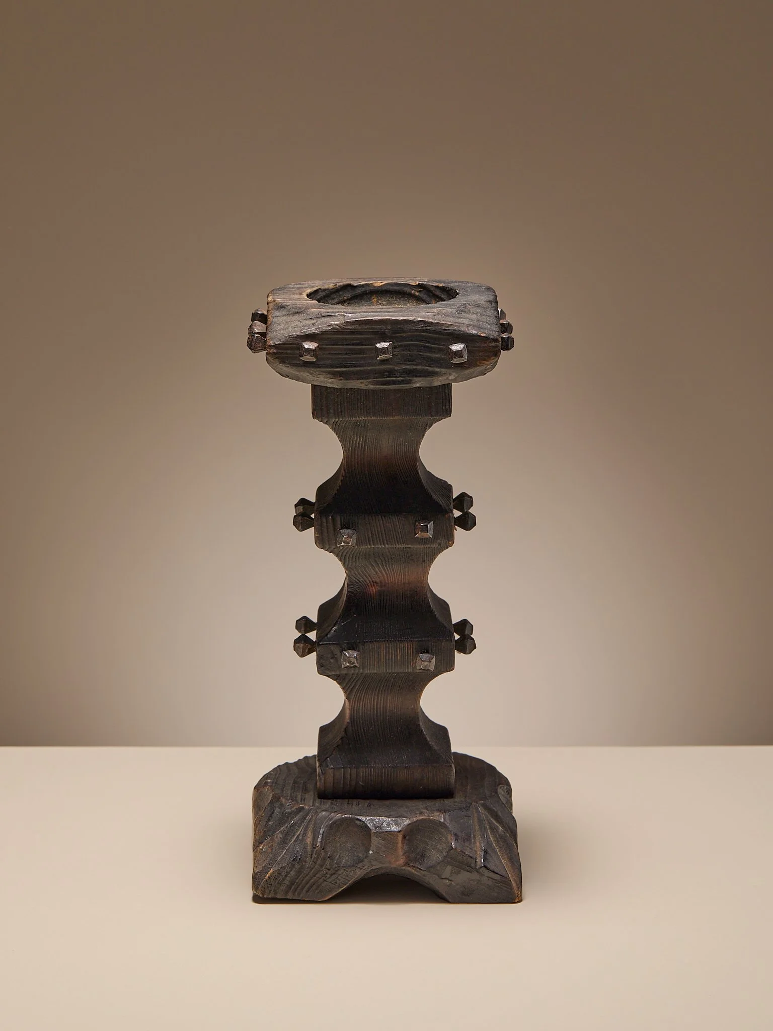 333_TheVintageSpanishWood&MetalRivetCandlestick_002.jpg