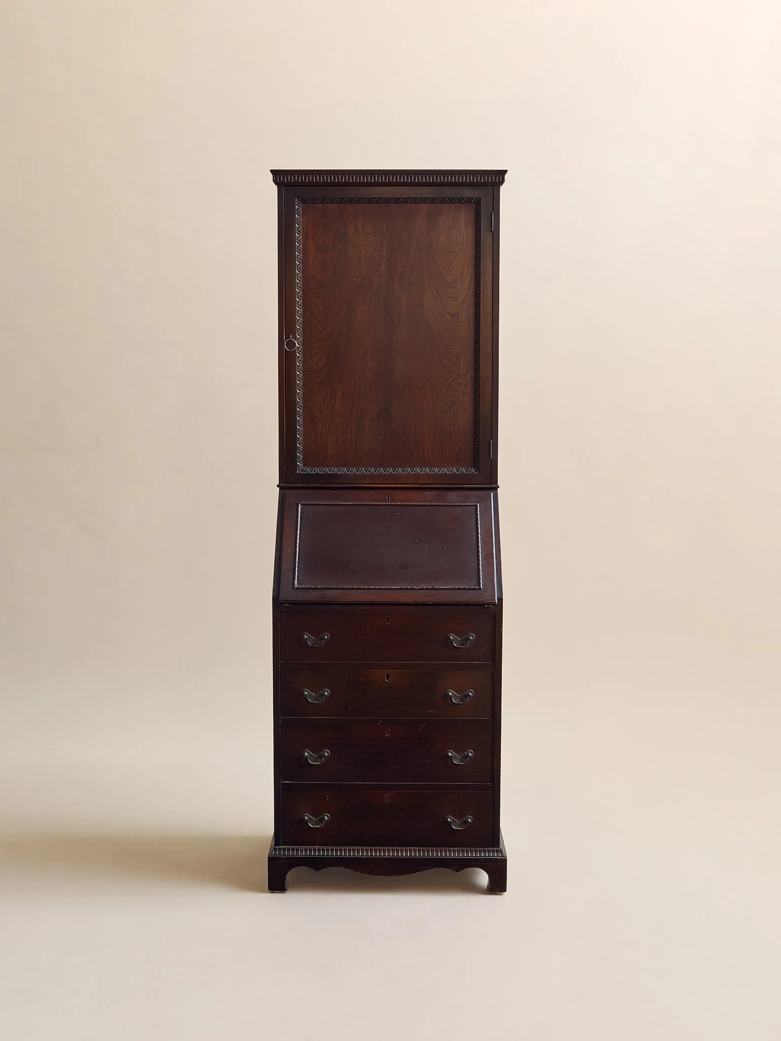 The Antique Walnut Carved Secretary Desk