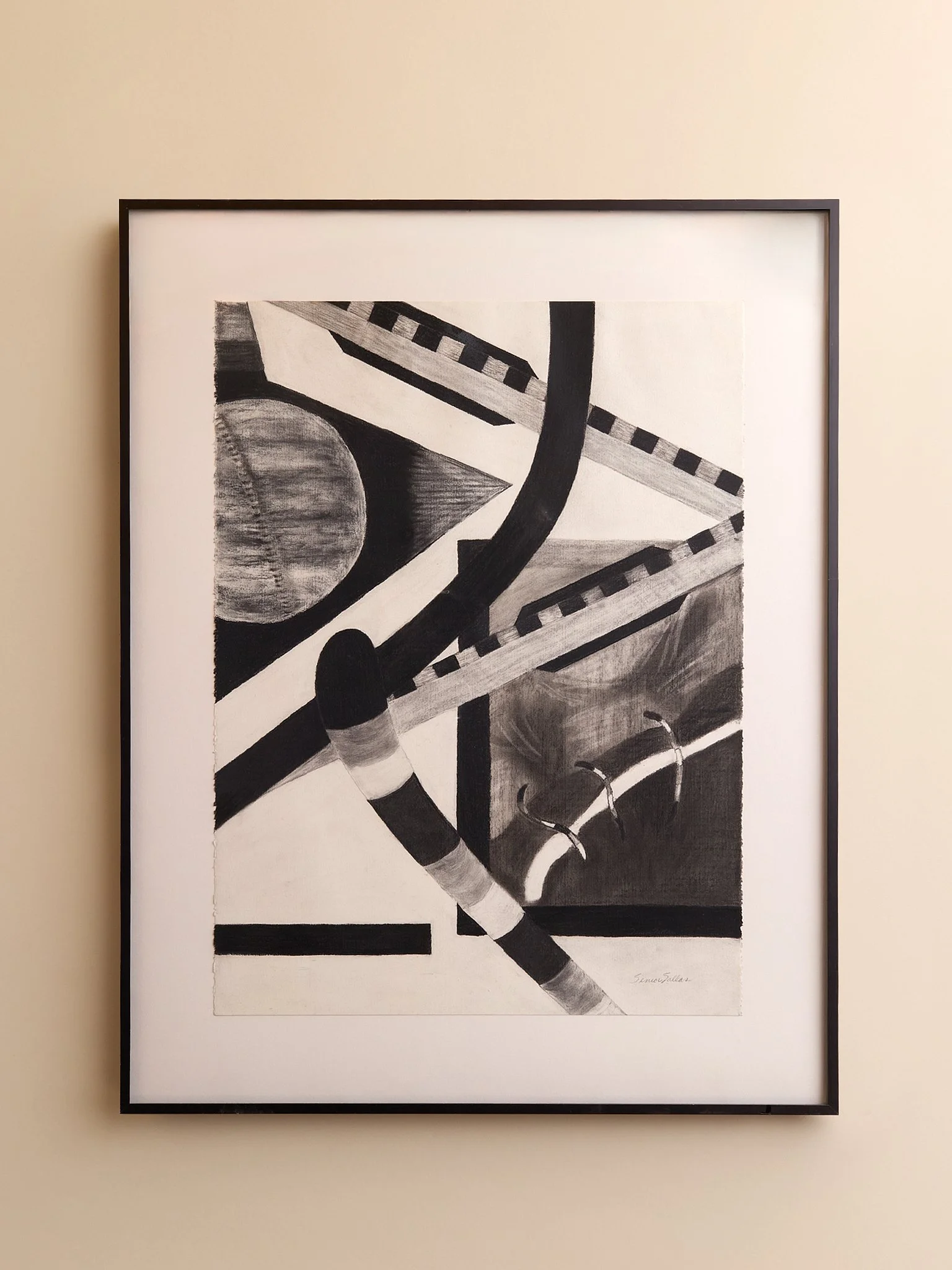 The Original Graphite Abstract Drawing