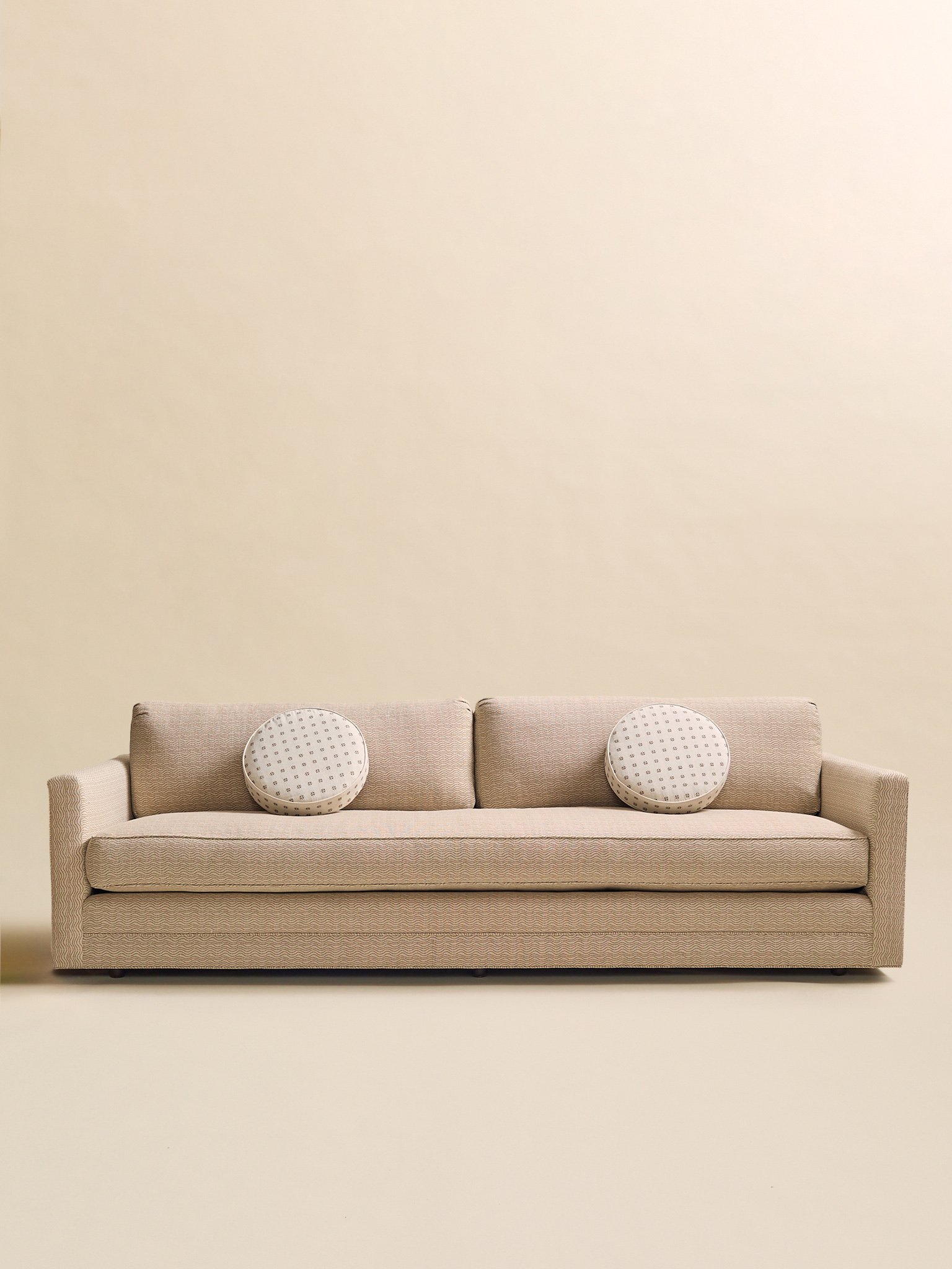 The 1970s Newly Upholstered Wave Sofa - Custom Designed by Miscellanea