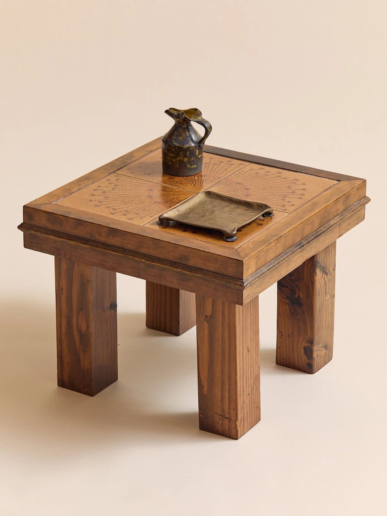The Danish Tile Top Low Side Table