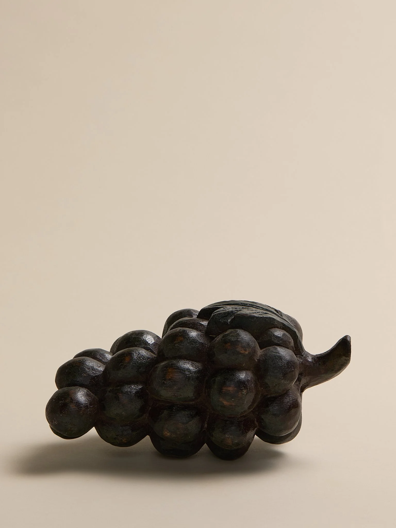The Vintage Carved Wood Grape Cluster