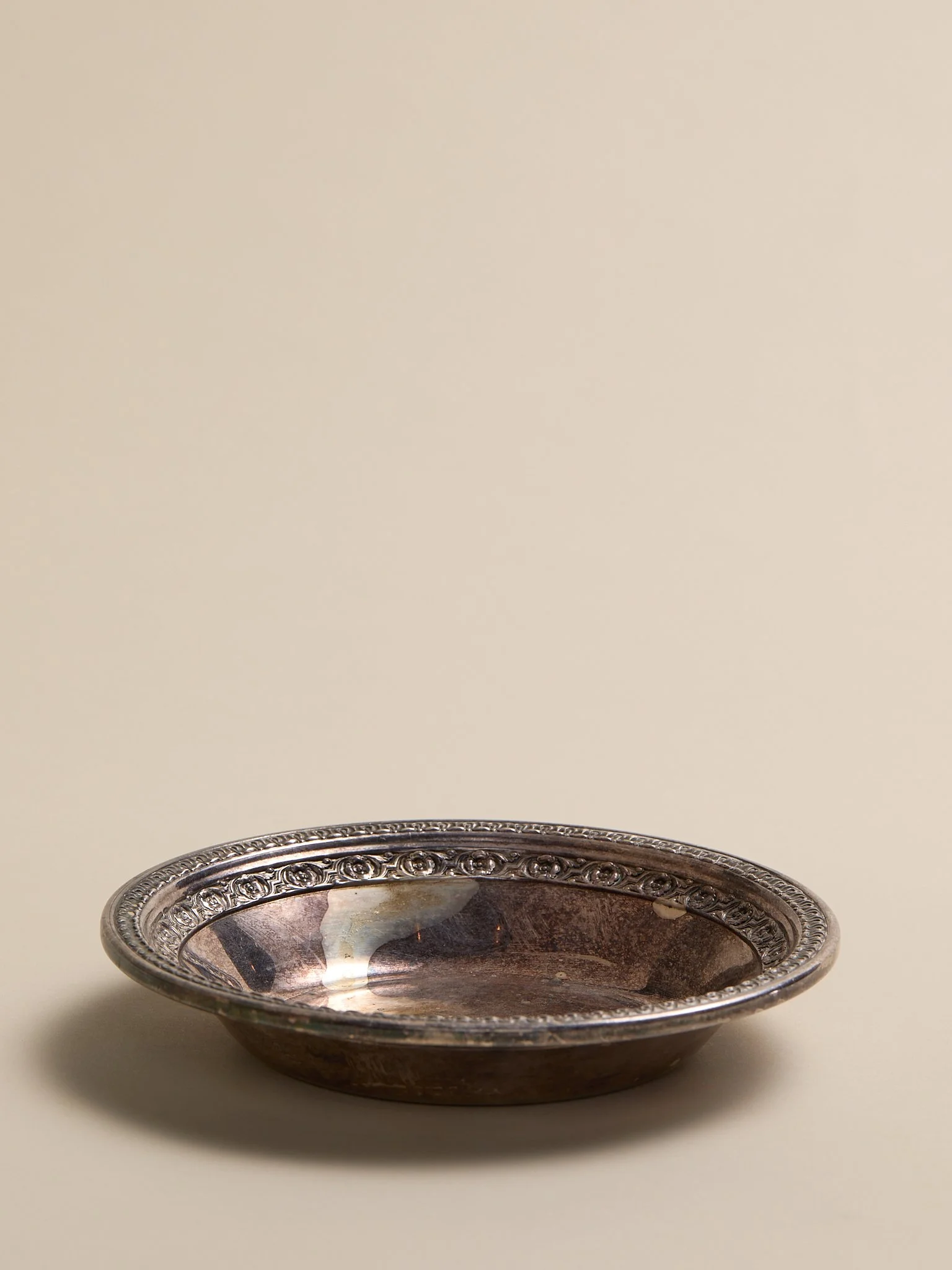 The Vintage Silverplate Embossed Bowl
