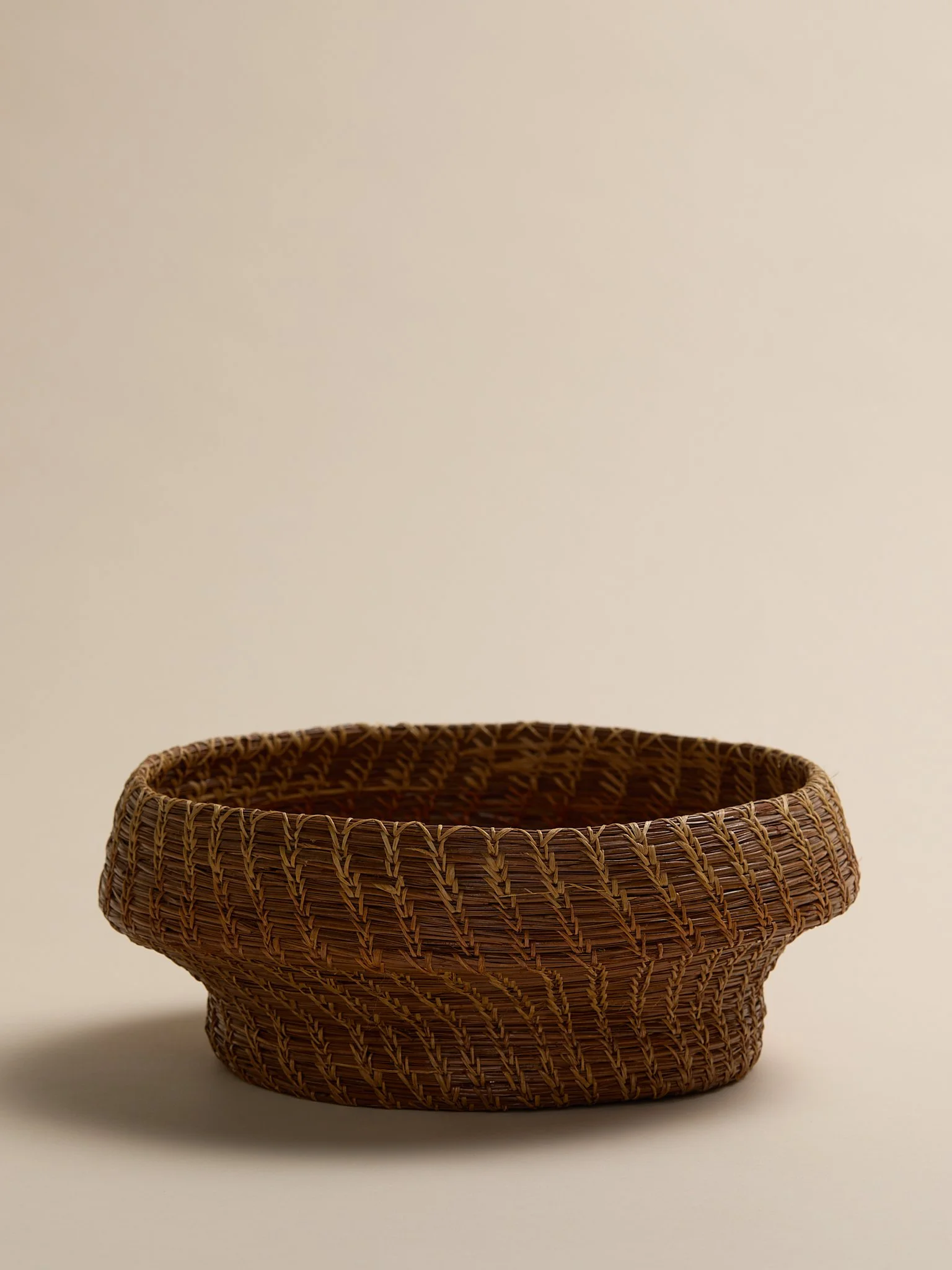 The Woven Natural Fiber Vintage Basket
