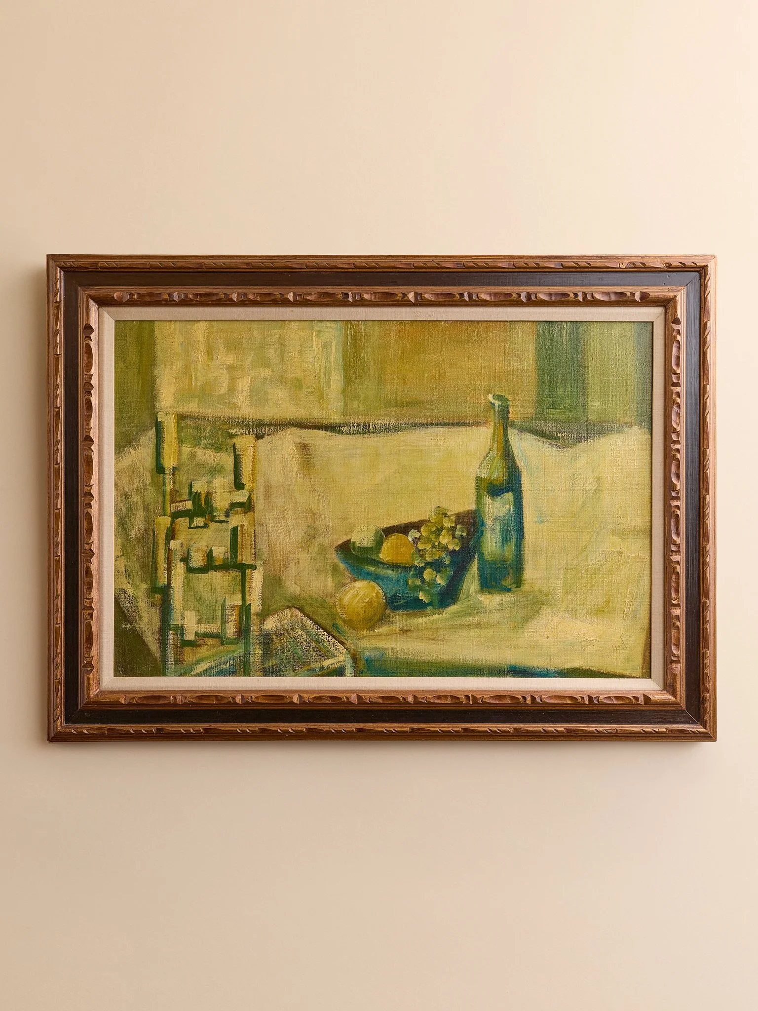 The Original Oil Painting Green Still Life