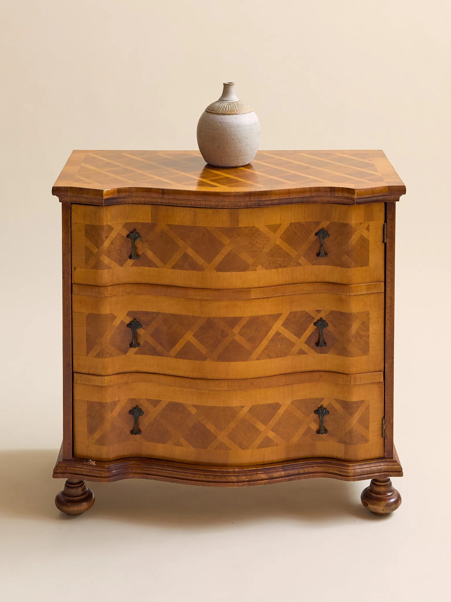 The Vintage Italian Inlay Bar Cabinet