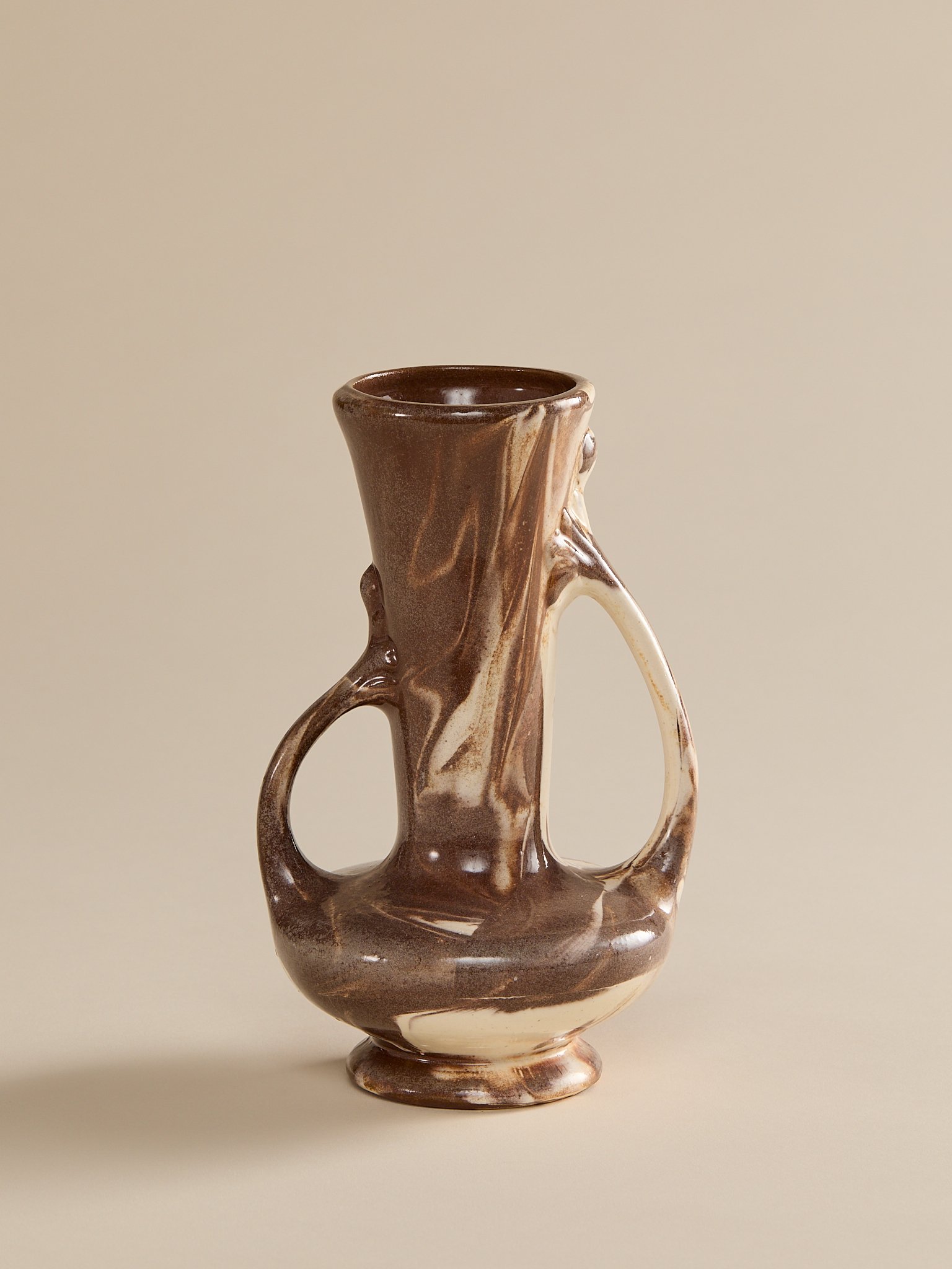 The Vintage Brown Swirl Vase