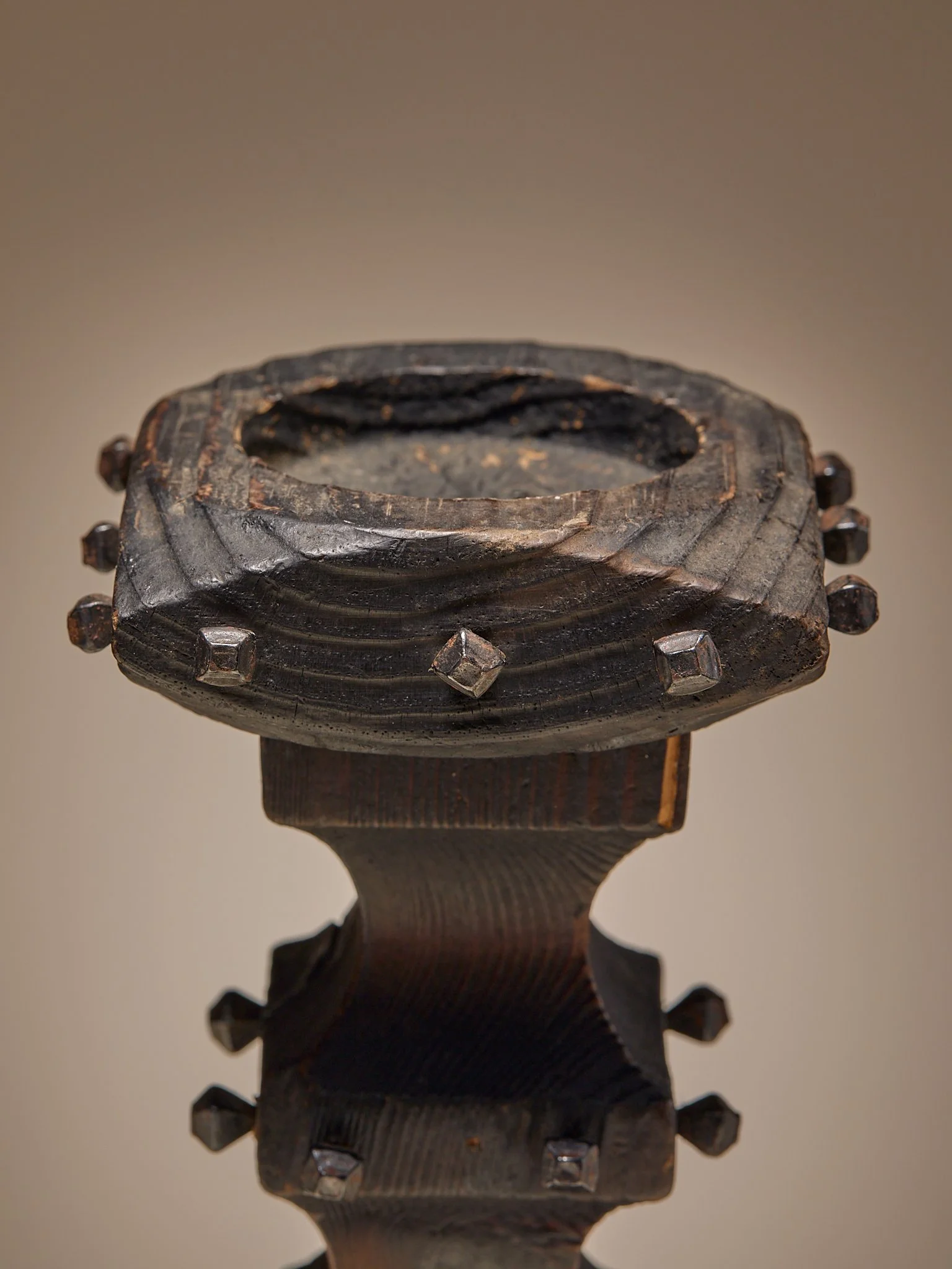 333_TheVintageSpanishWood&MetalRivetCandlestick_006.jpg
