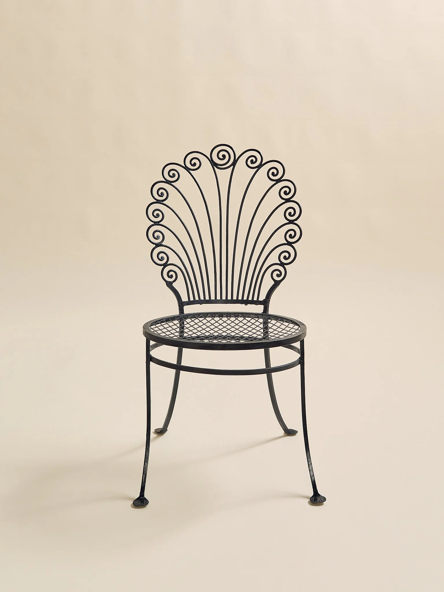The Vintage Iron Scroll Accent Chair