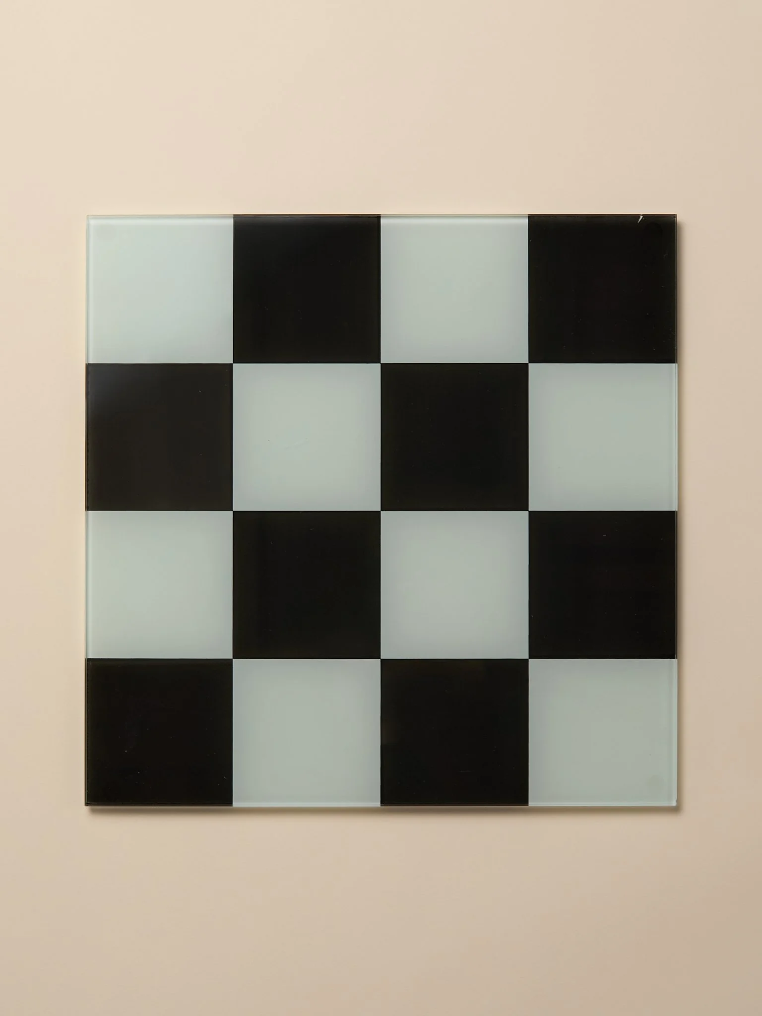 The Vintage Checkerboard Glass Tray