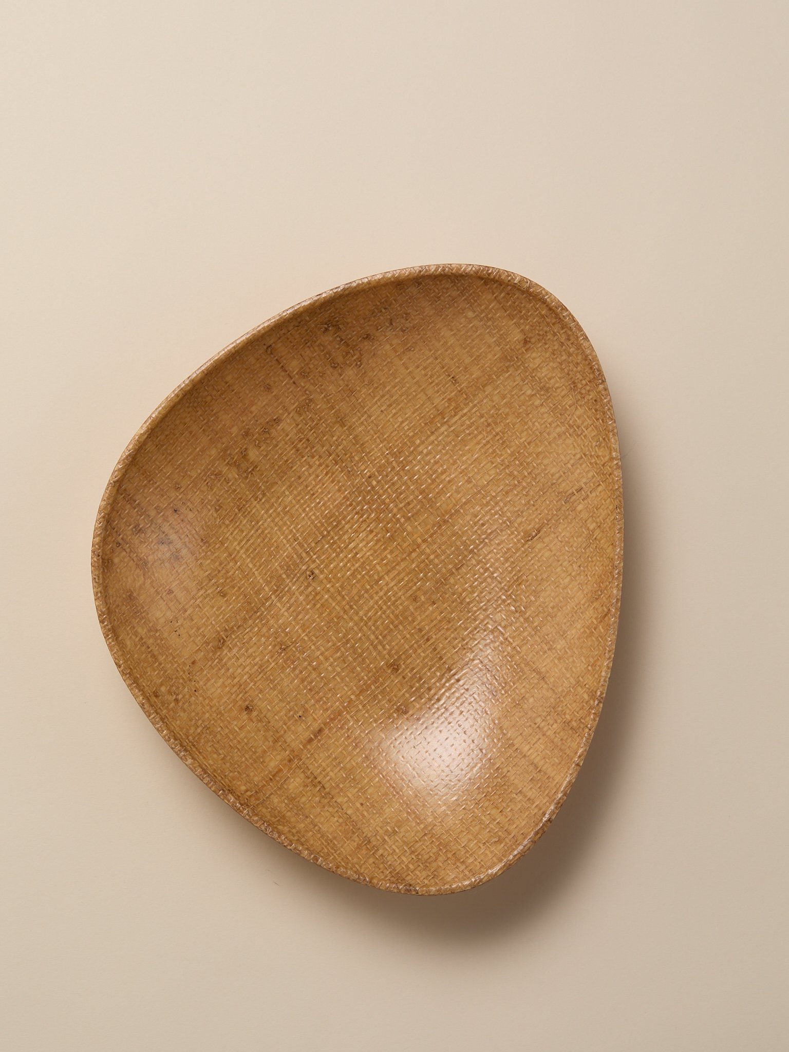 The Vintage Crosshatch Wood Bowl