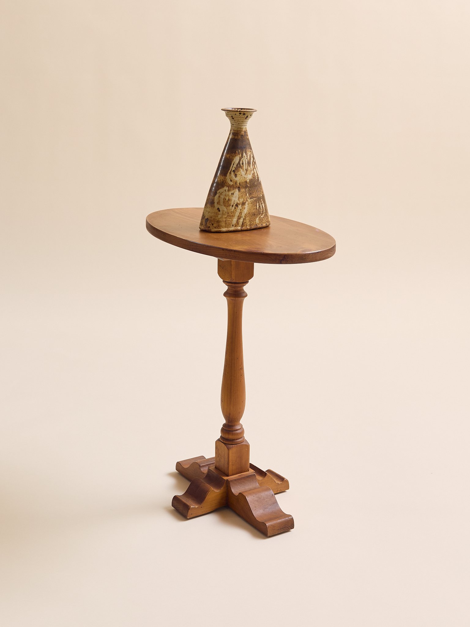 The Vintage Lane Oak Drink Table