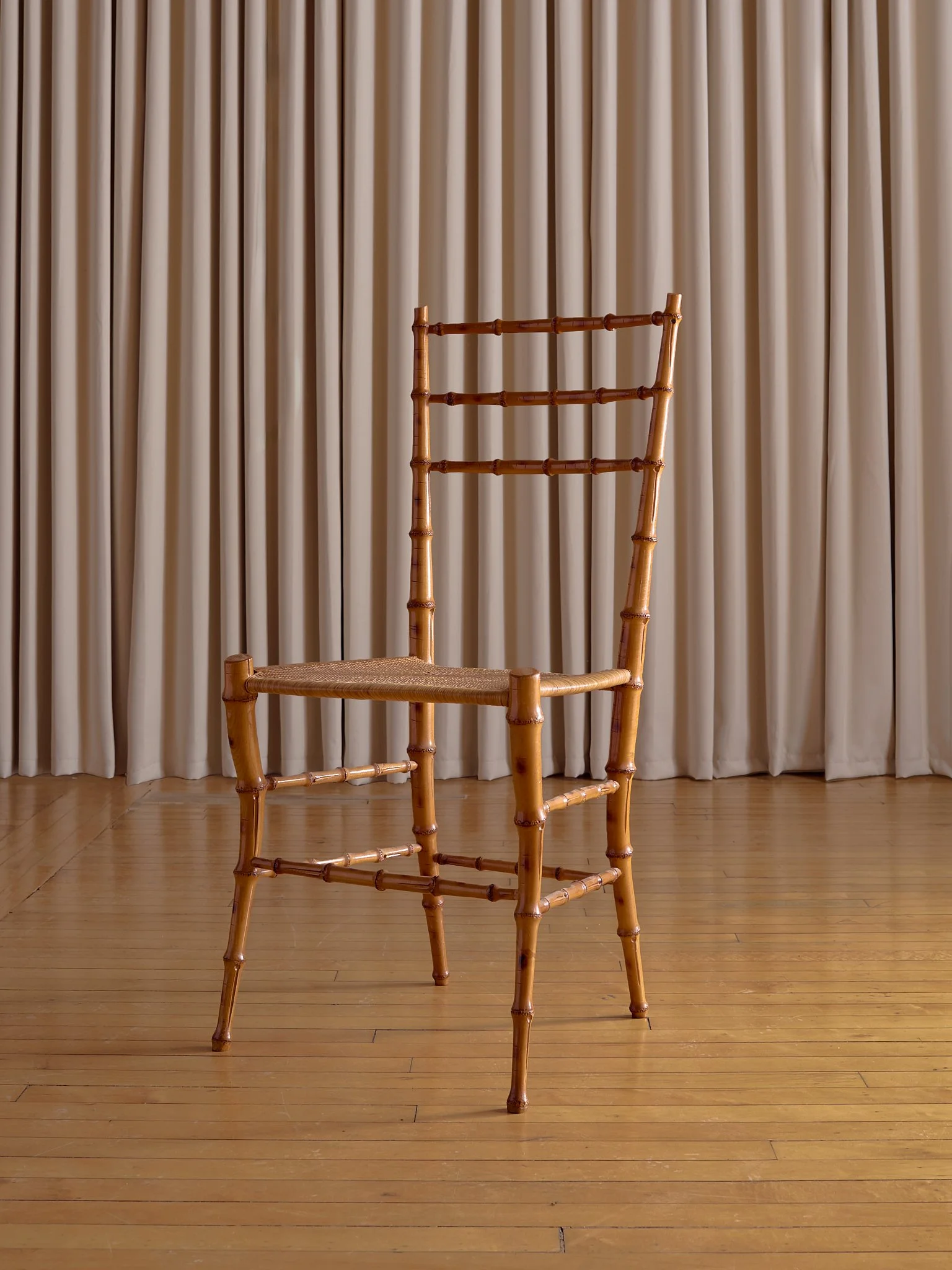 The Vintage Bamboo Lacquer Accent Chair