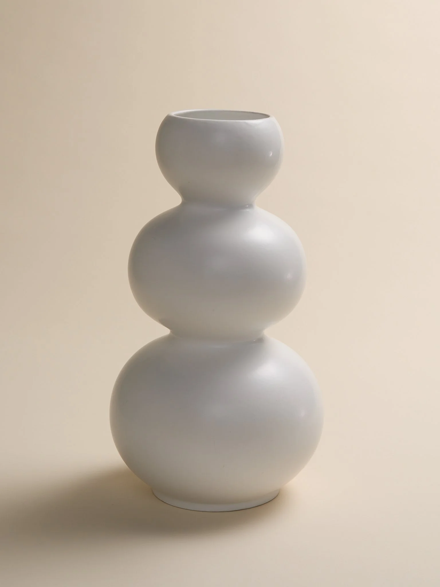 The White Ceramic Bubble Vase