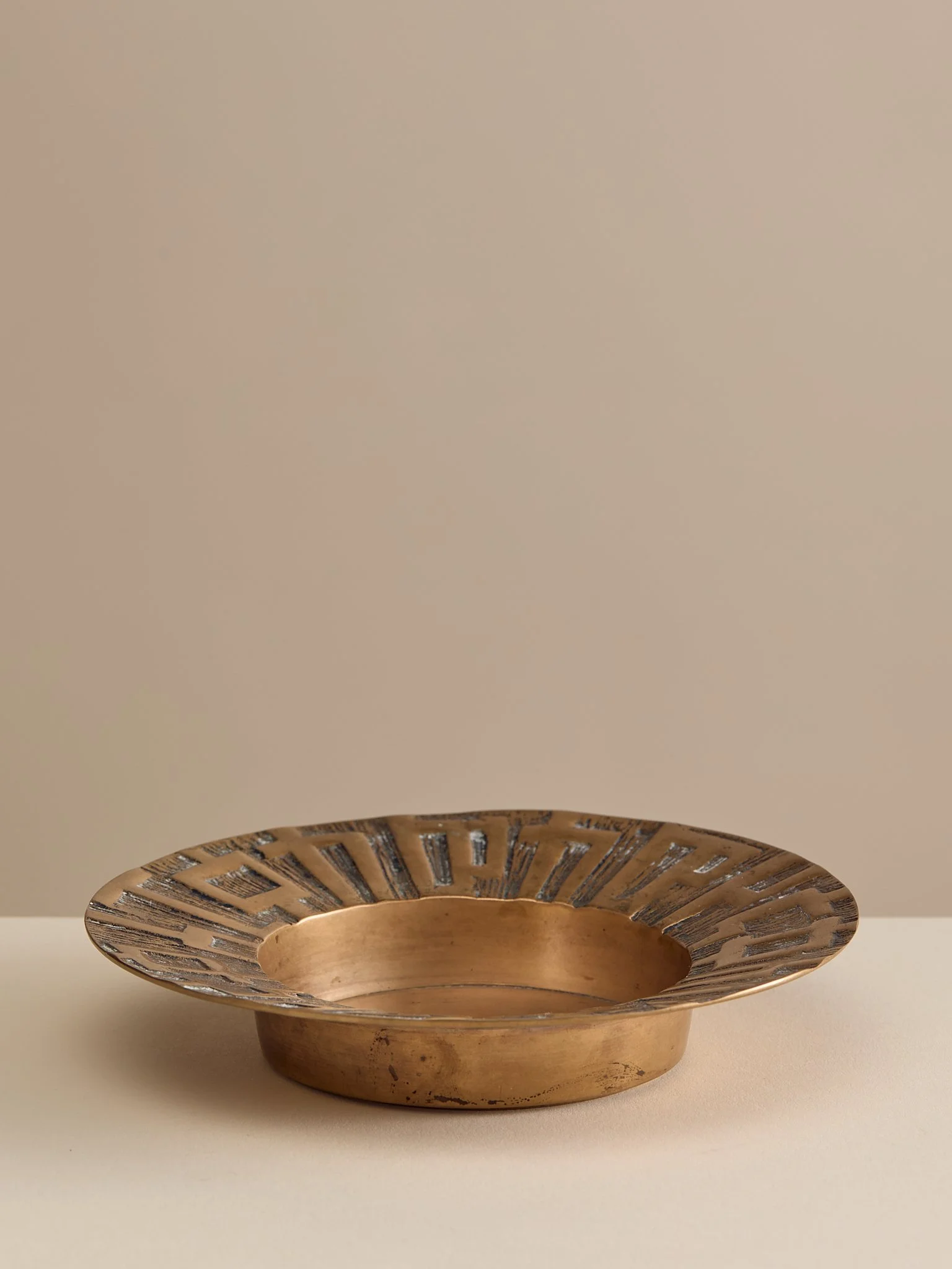 The Modernist Sunburst Brass Trinket Dish
