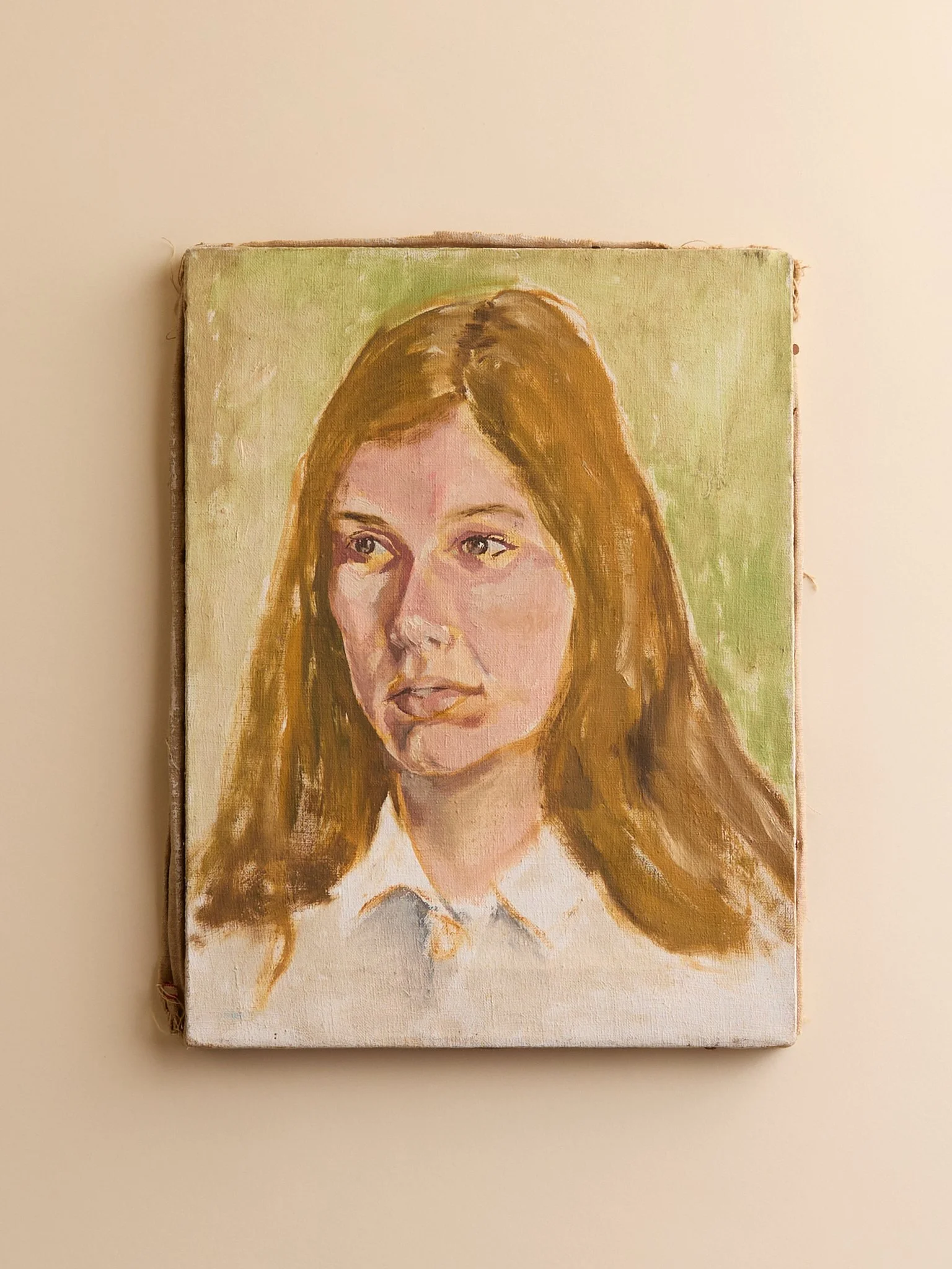 The Vintage Yellow Portrait of a Woman