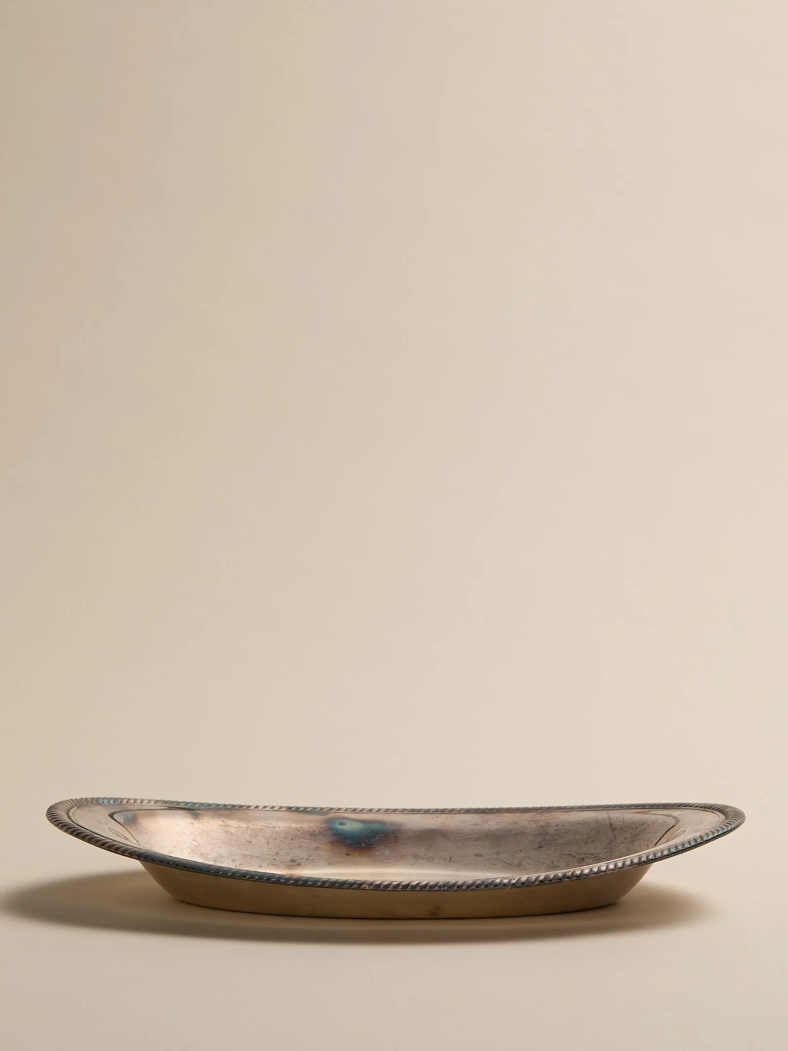 The Vintage Silverplate Rope Edge Tray