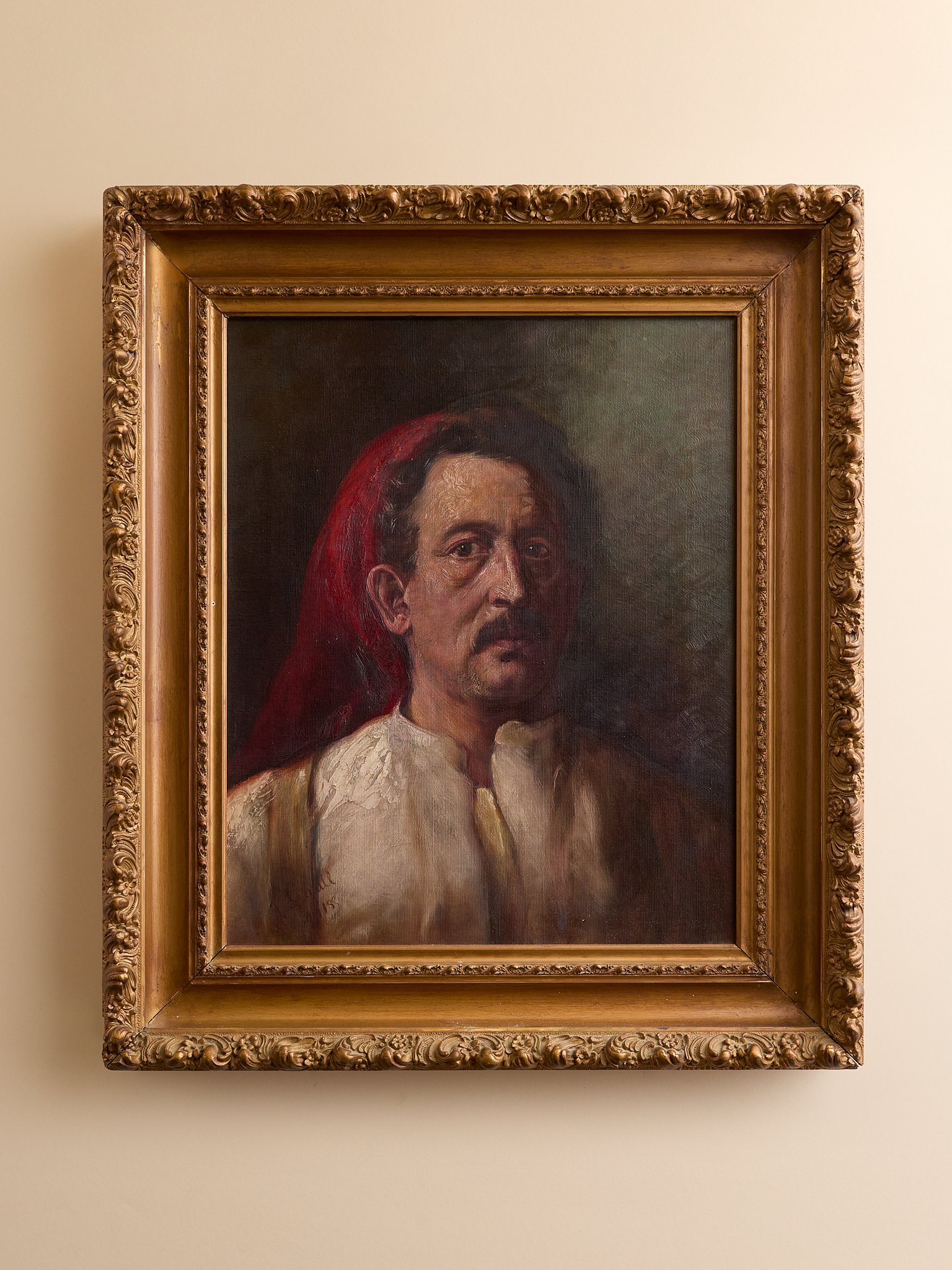The Vintage Oil Portrait of a Man