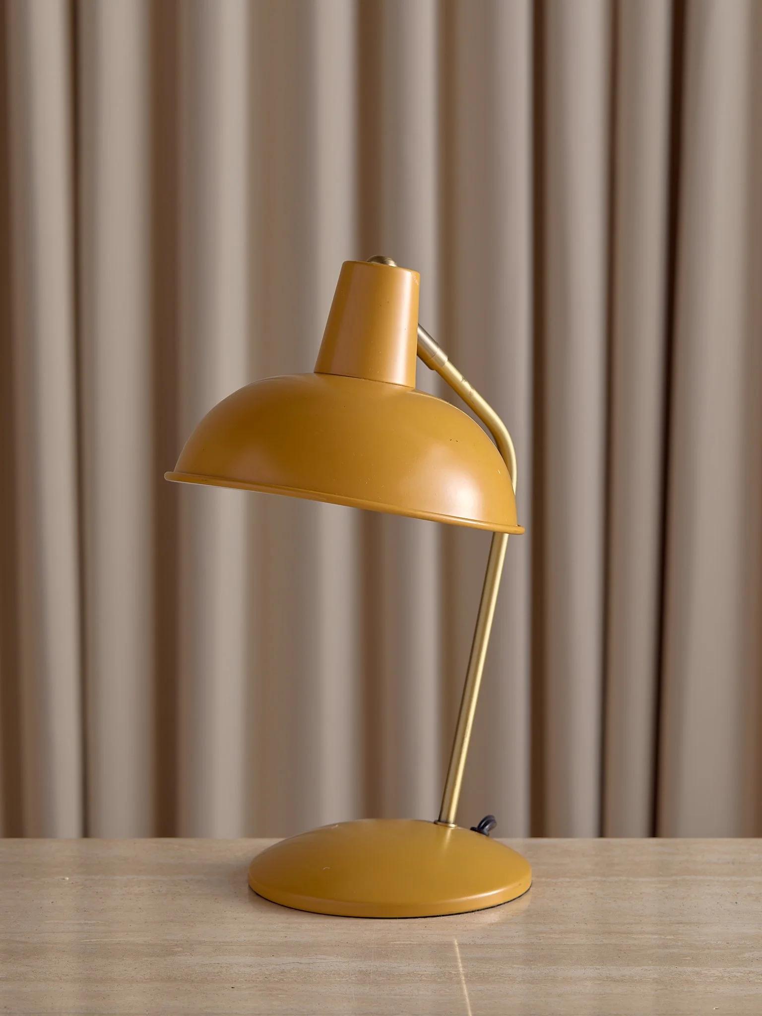 The Vintage Mustard Yellow Task Lamp