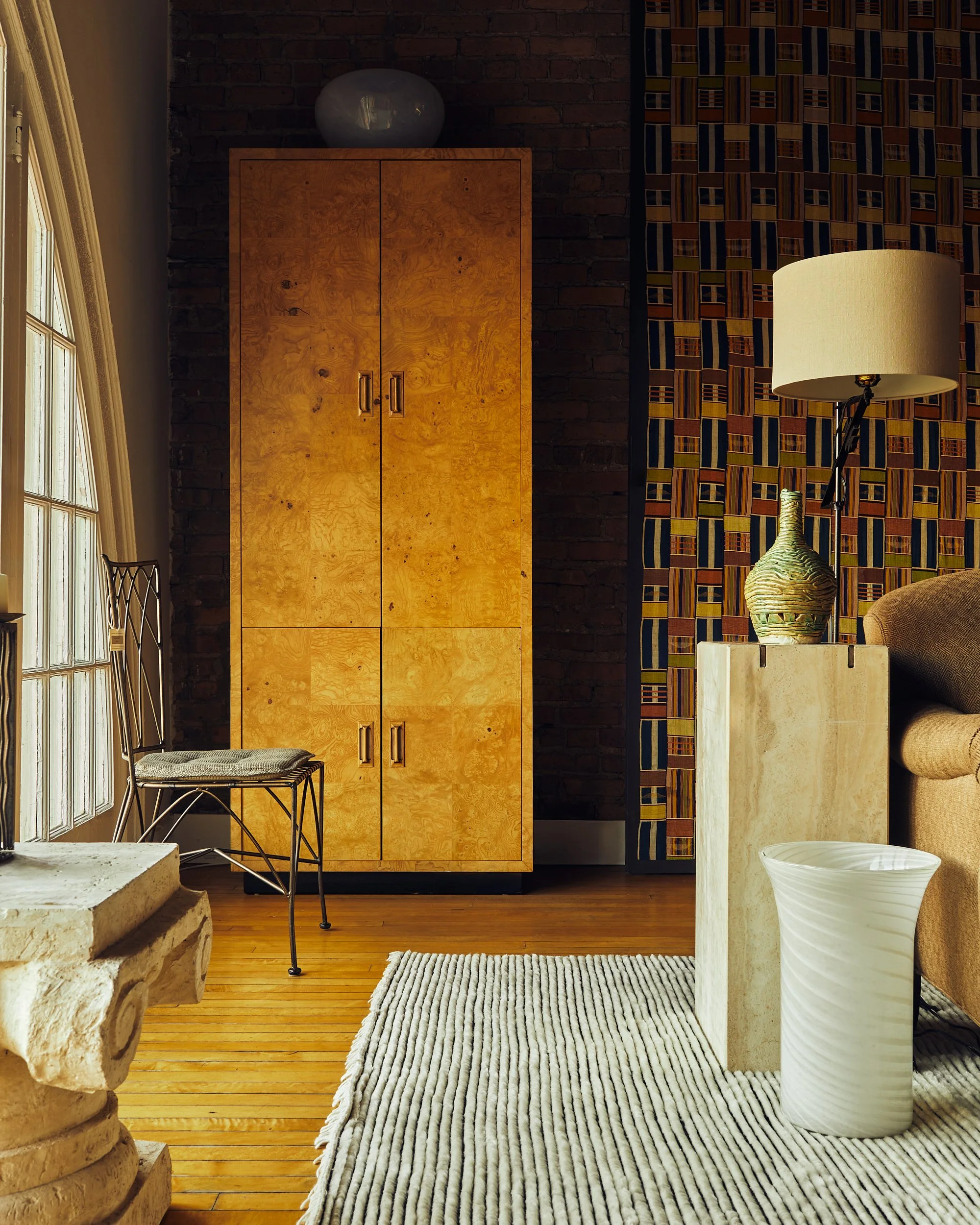 The Vintage Henrendon Burl Wood Cabinet