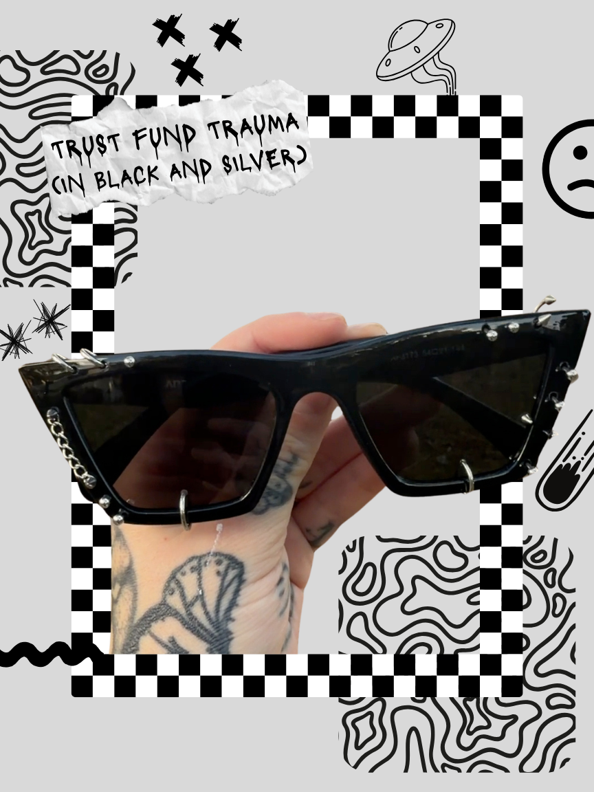 trust fund trauma (in black and silver)