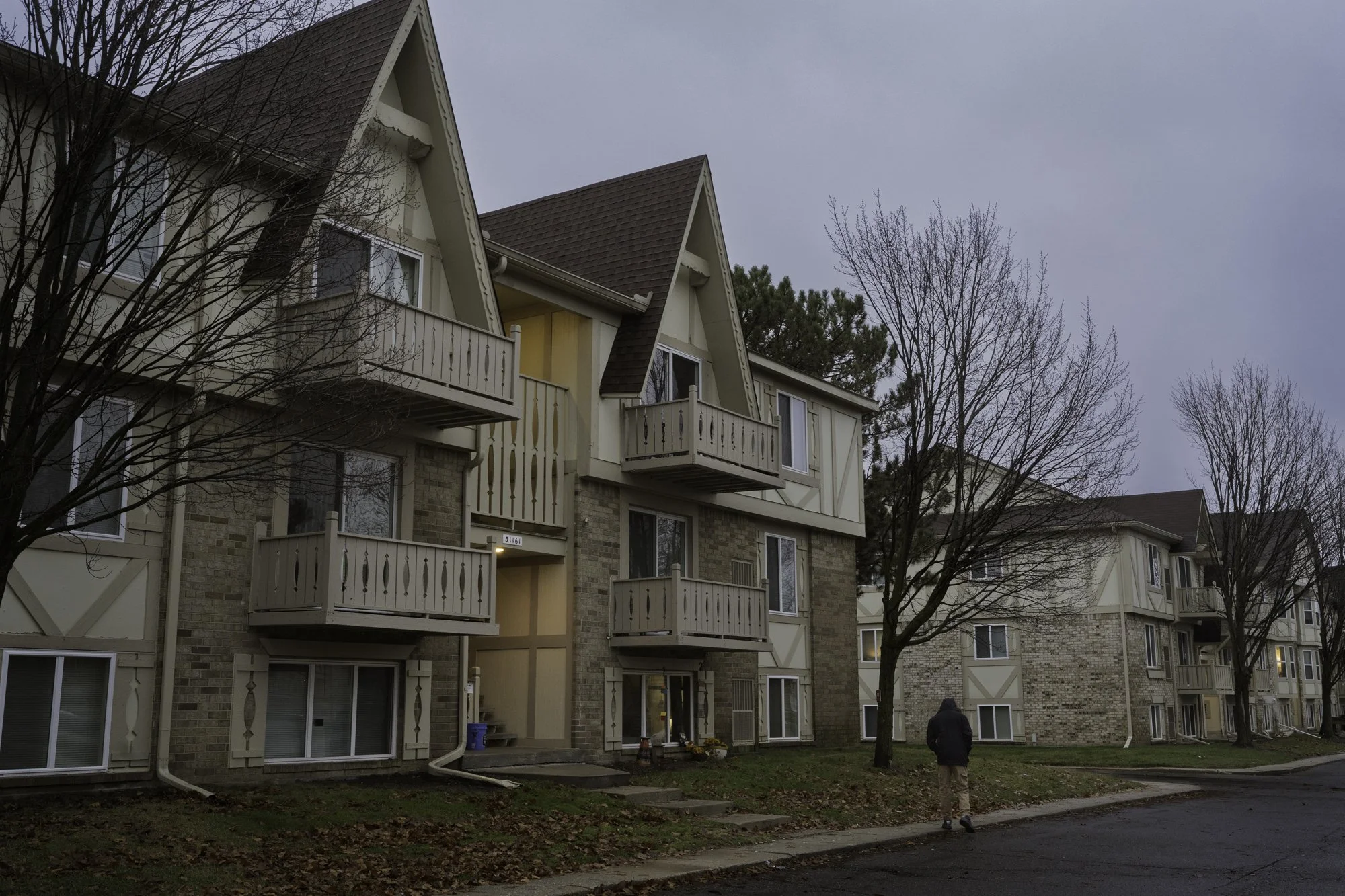 Detroit, December 2024 — Noreyni from the corner. After receiving his Employment Authorization Document (EAD) card, he moved from the shelter to an apartment in Detroit, where his brother had already secured a job. ,