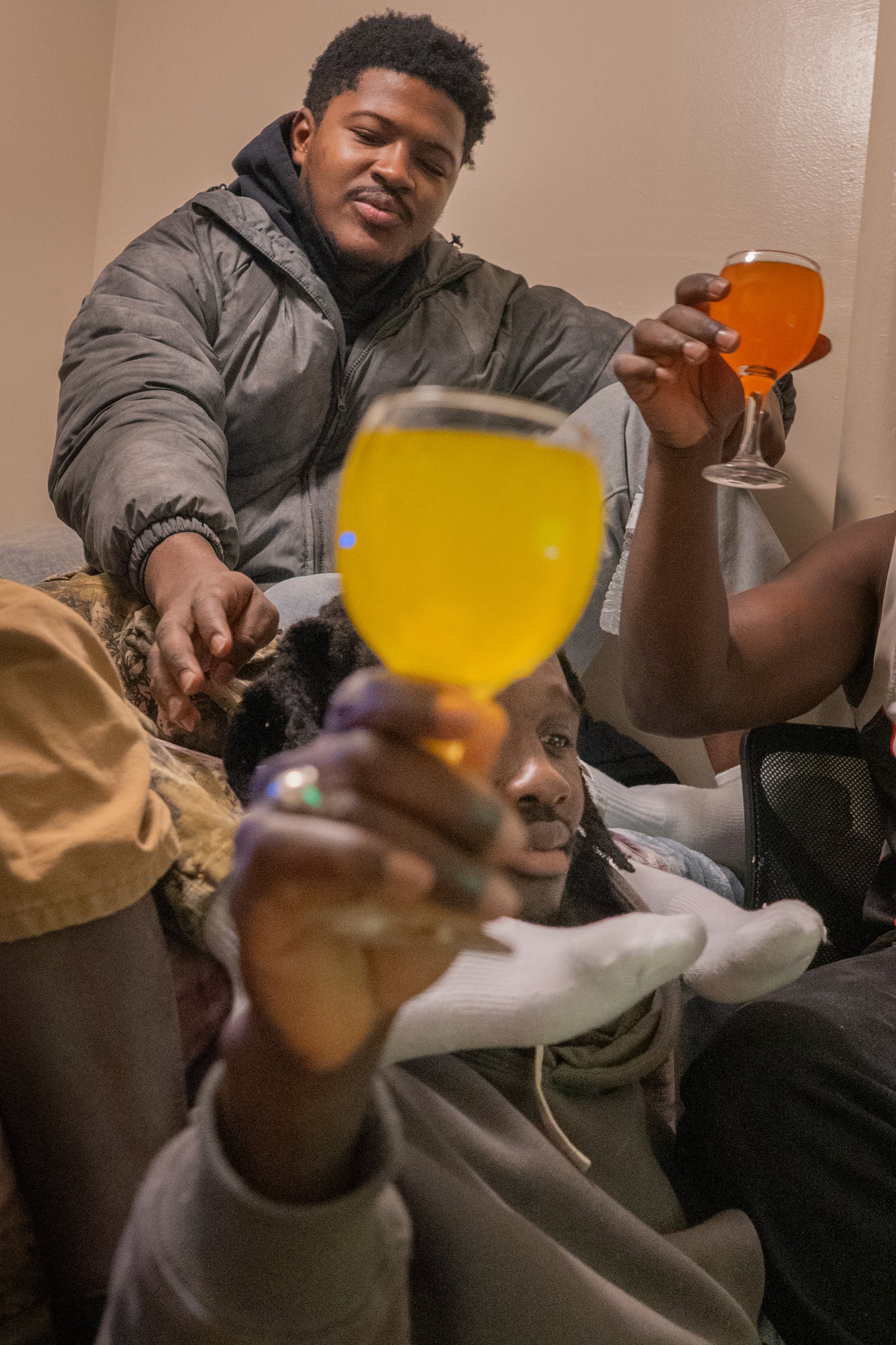 Bronx December 11, 2025 BRONX, N.Y., Dec. 11, Bronx, March 2026 — Souleye and bayefalls gather to break the Ramadan fast at his new home.