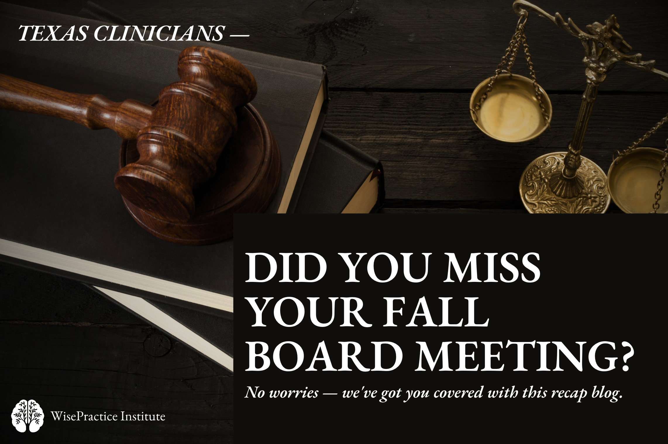 Fall 2026 Texas Board Meeting Recap: What LPCs, LMFTs, Psychologists, and Social Workers Need to Know