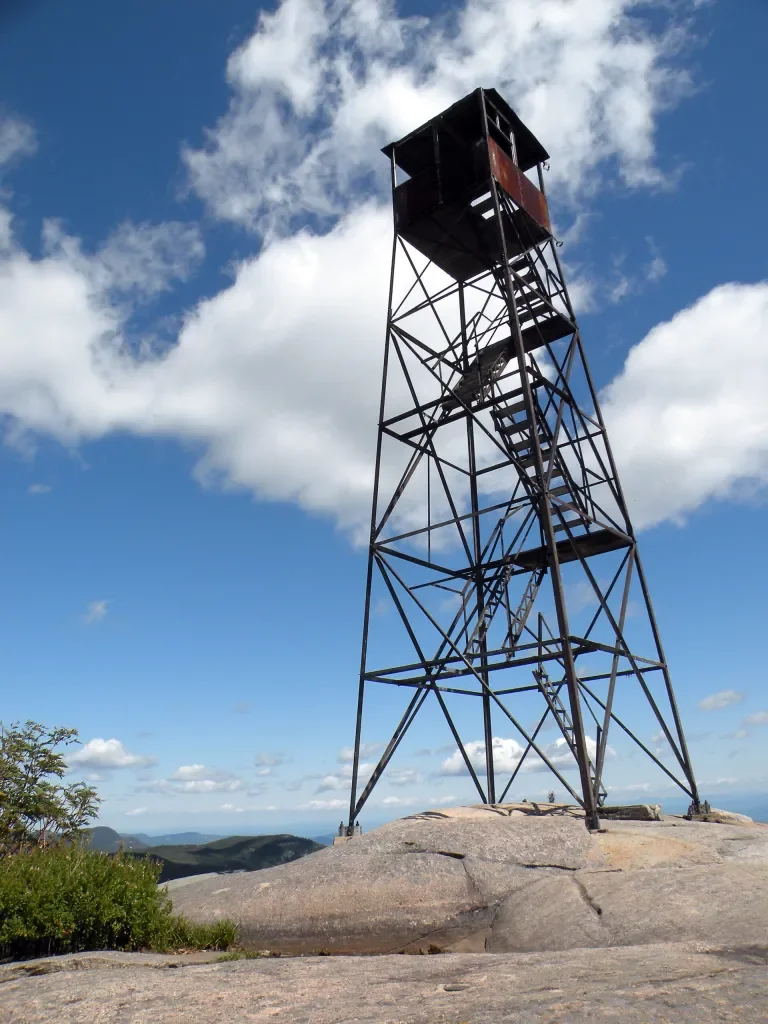 Hurricane Mountain Fire Tower Before Restoration