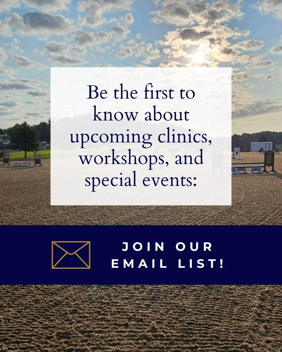 Stay in the loop! Sign up for our newsletter to get the latest clinic and event news before anyone else:
scenicriverfarms.com/email-updates
Link in bio.