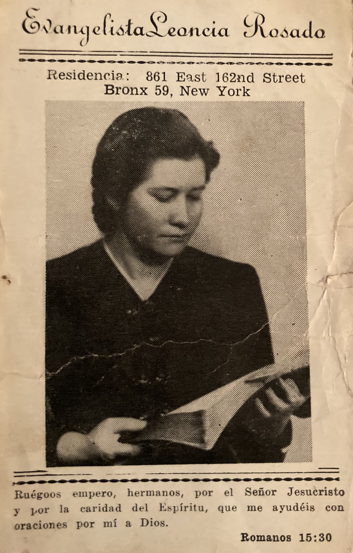 An old evangelistic flyer