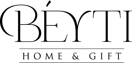 The word 'BÉYTI' written in black cursive font with HOME & GIFT below it