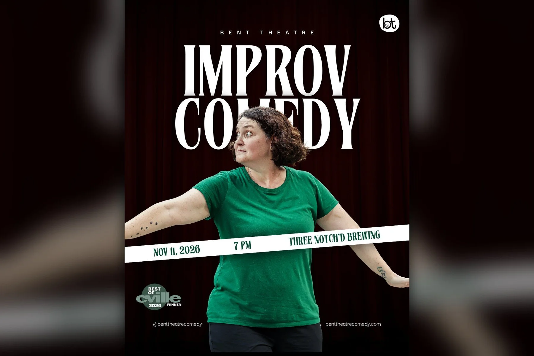 Free Improv Comedy at Three Notch'd Brewing - November 2026