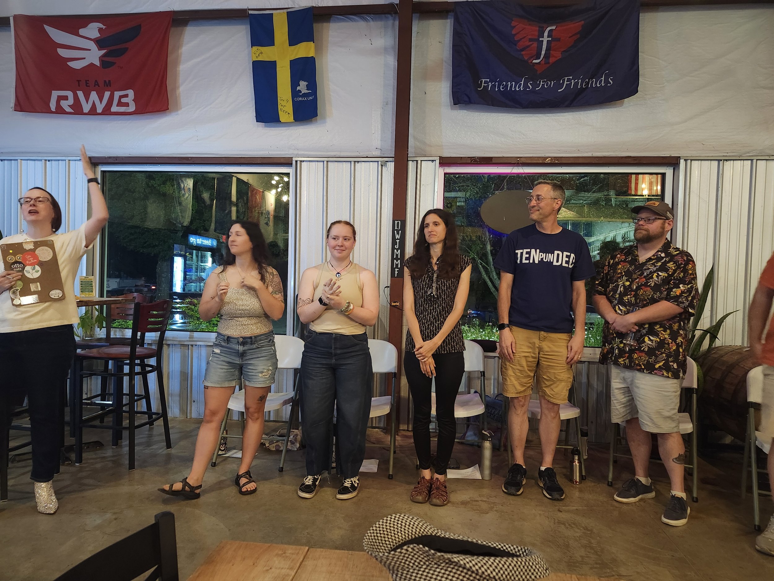 Improv class Charlottesville comedy Decipher Potter's fun date night Bent Theatre Games