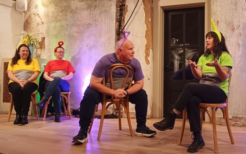 best night out Charlottesville comedy improv fun