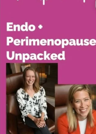 Endo and Perimenopause Unpacked" podcast episode on Aligned to Rise, featuring Molly Sellers on HTMA, endometriosis, and root-cause healing
