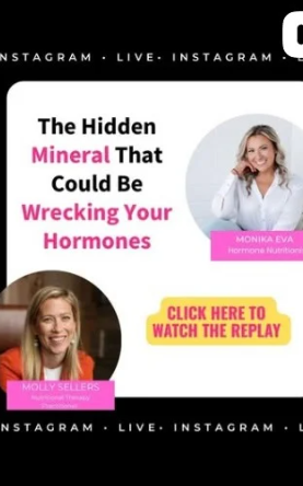 "The Hidden Mineral That Could Be Wrecking Your Hormones" podcast episode with Monika Eva, featuring Molly Sellers on HTMA and perimenopause