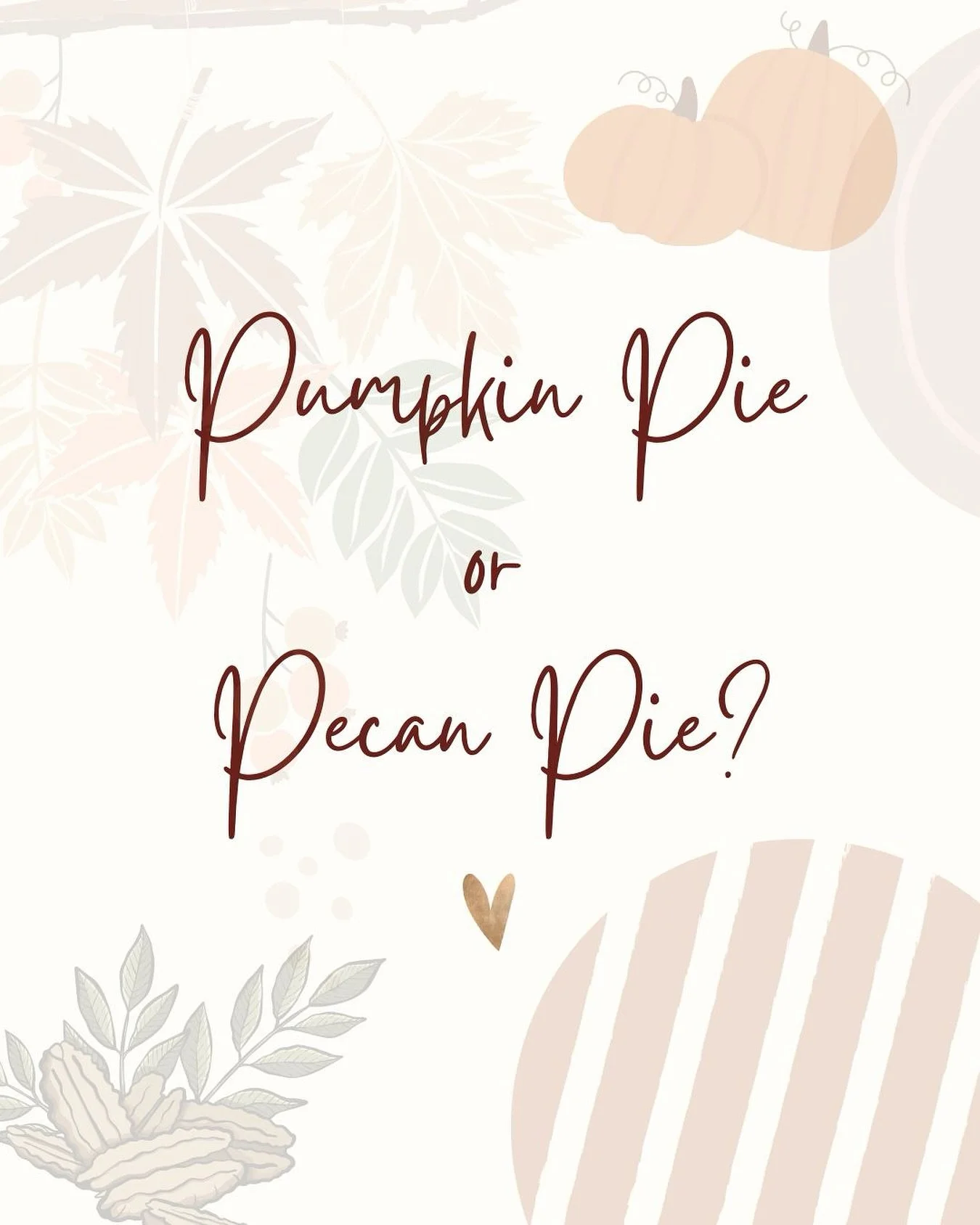 What are you eating tomorrow? Pumpkin pie or pecan pie? 🥧🧡

#TheYogaStudio #CamarilloYoga