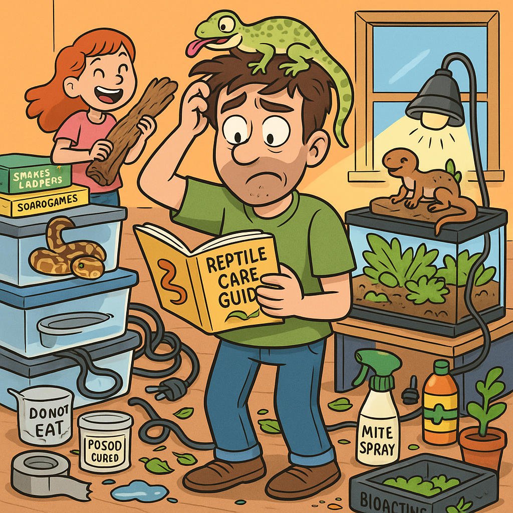A Dad’s Tale: Turning a house into a reptile zoo.