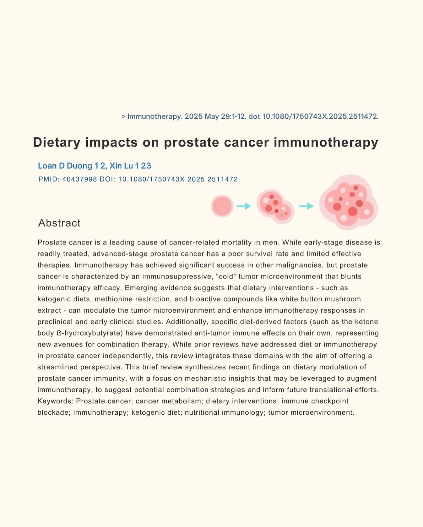 🍽️ Can Diet Help Fight Prostate Cancer?

Prostate cancer is one of the leading causes of cancer death in men&mdash;especially in later stages, when the disease becomes harder to treat.

But exciting research is exploring how nutrition can play a rol